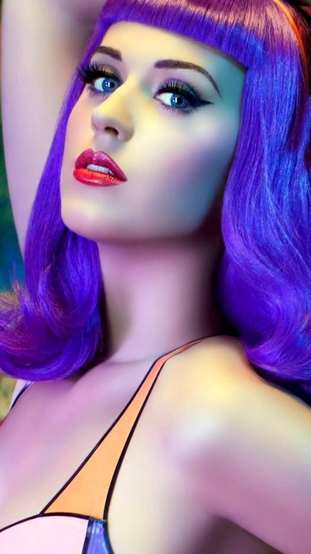 Katy Perry, Music-themed wallpaper, Artistic visuals, Captivating design, 1080x1920 Full HD Phone