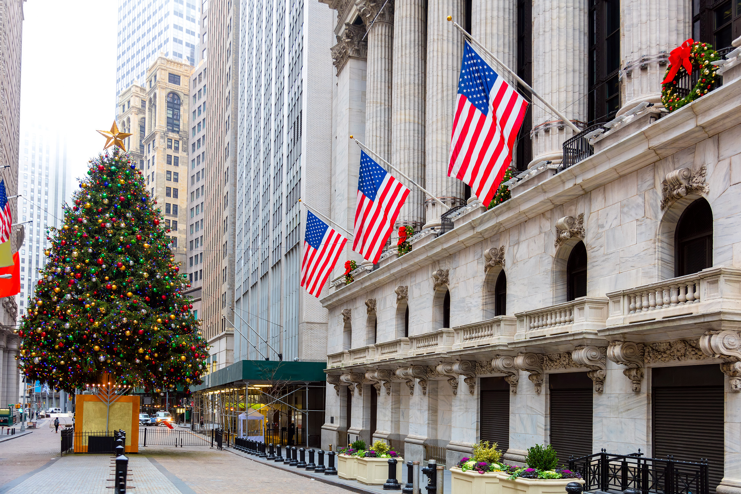 Stock Exchange, New York Christmas Wallpaper, 2500x1670 HD Desktop