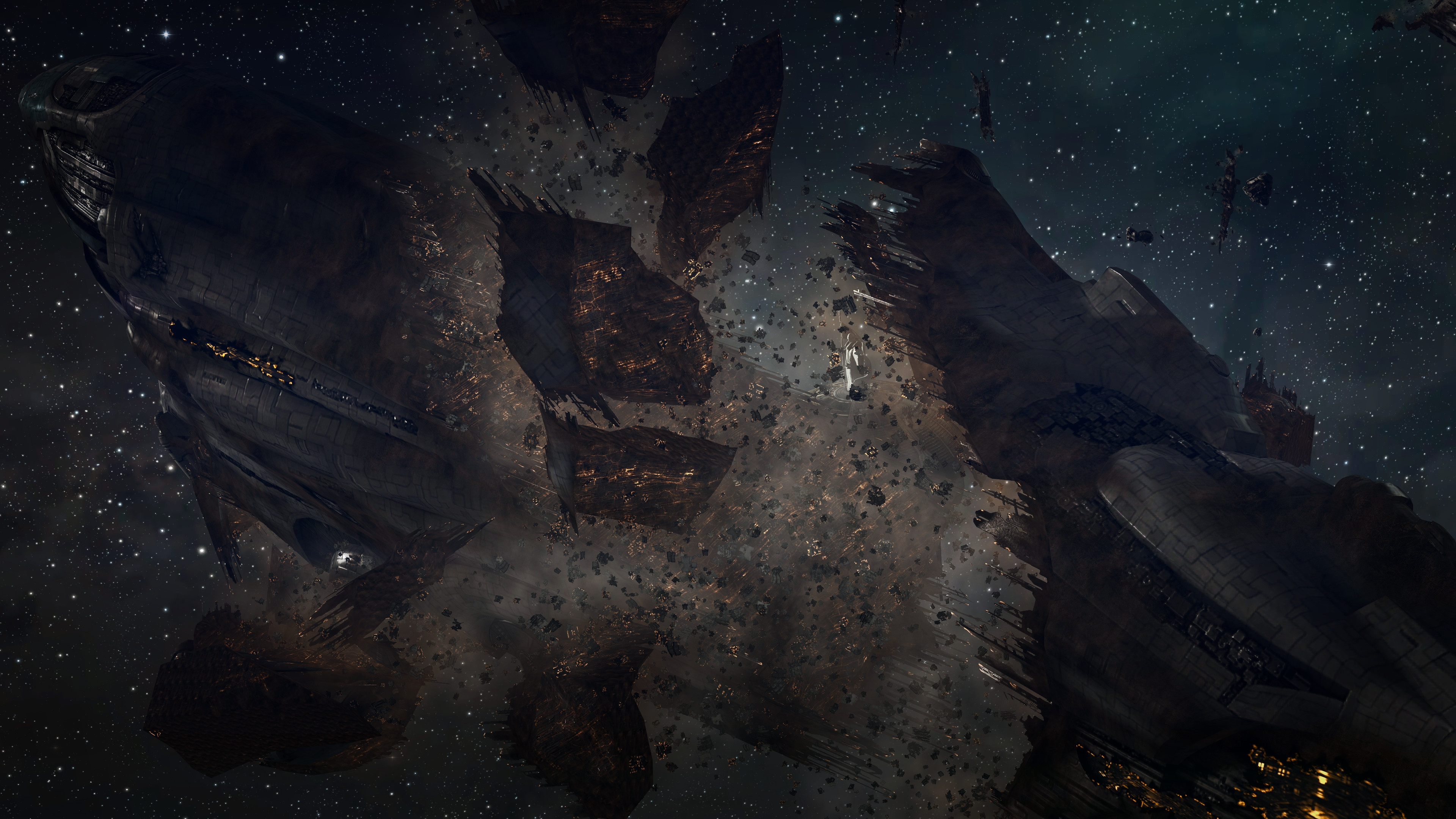 EVE Online, Mashed-up memorial, Biggest space fight, Historical event, 3840x2160 4K Desktop