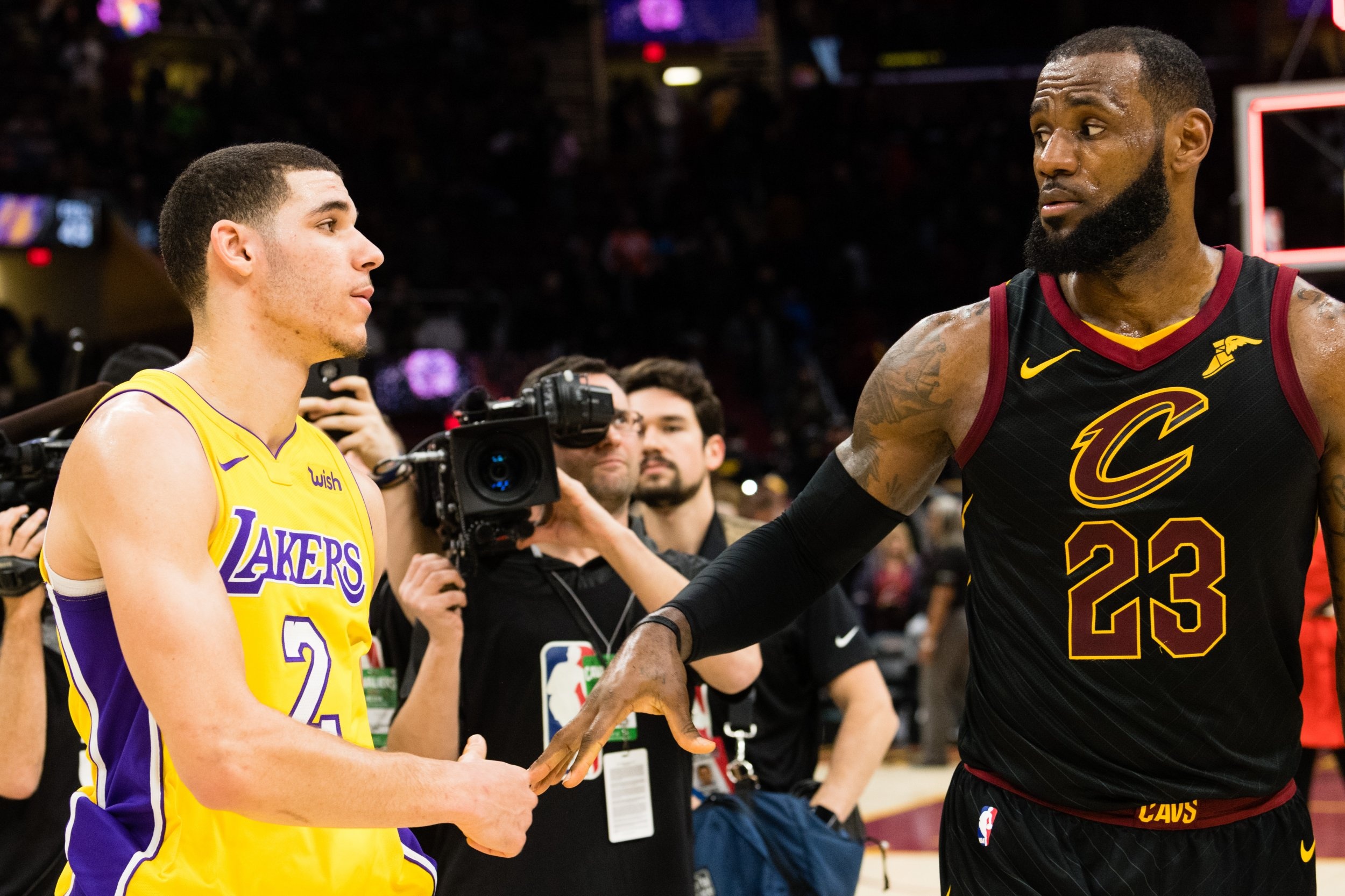 LeBron James, Lonzo Ball Wallpaper, 2500x1670 HD Desktop