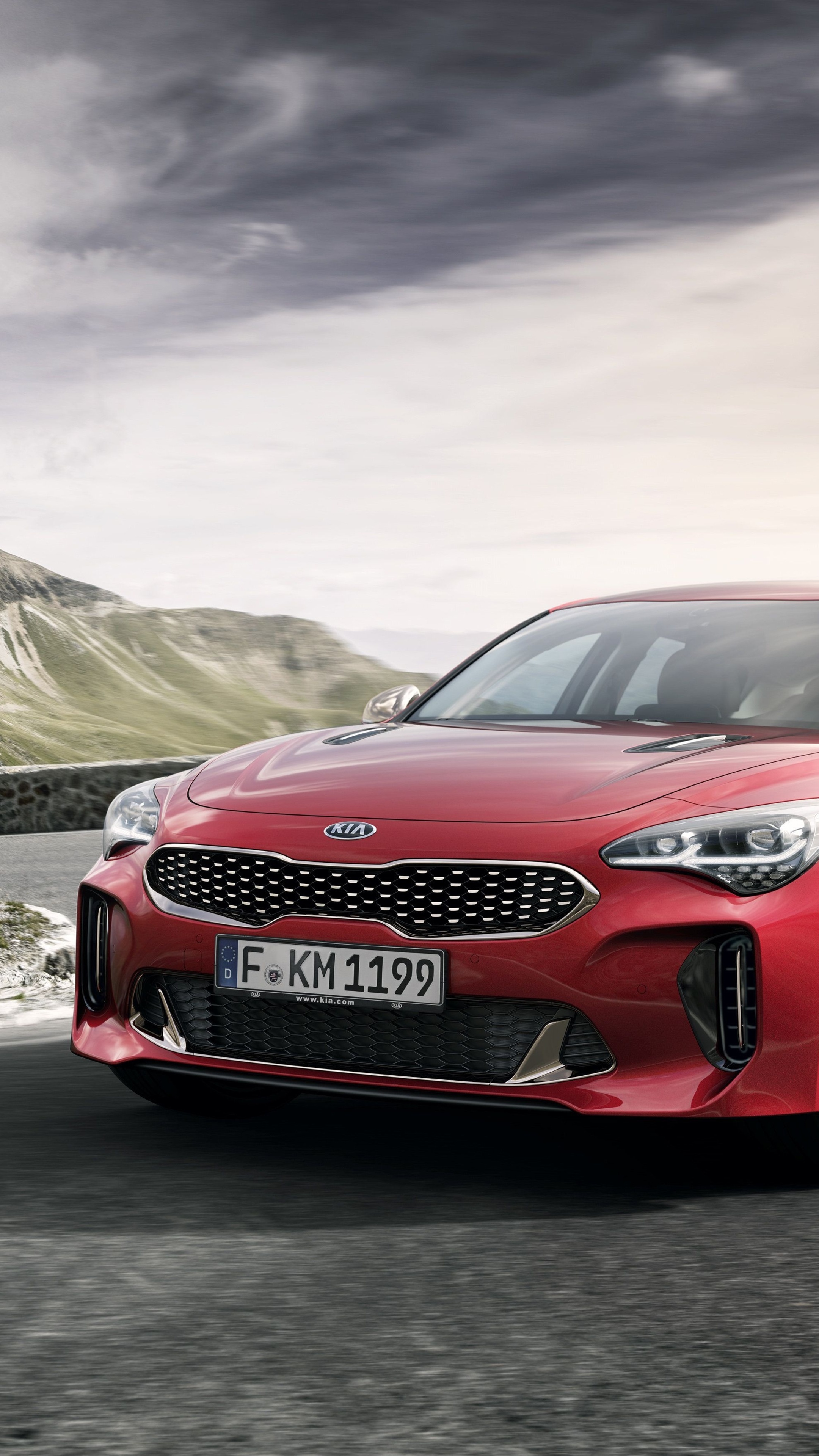 Kia Stinger GT, Sony Xperia X, 4K wallpapers, 2160x3840 4K Phone