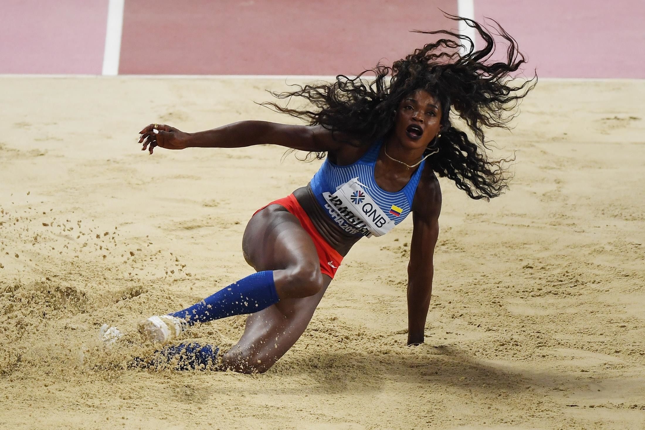 Caterine Ibarguen, overcoming challenges, burning ambition, world athletics, 2200x1470 HD Desktop