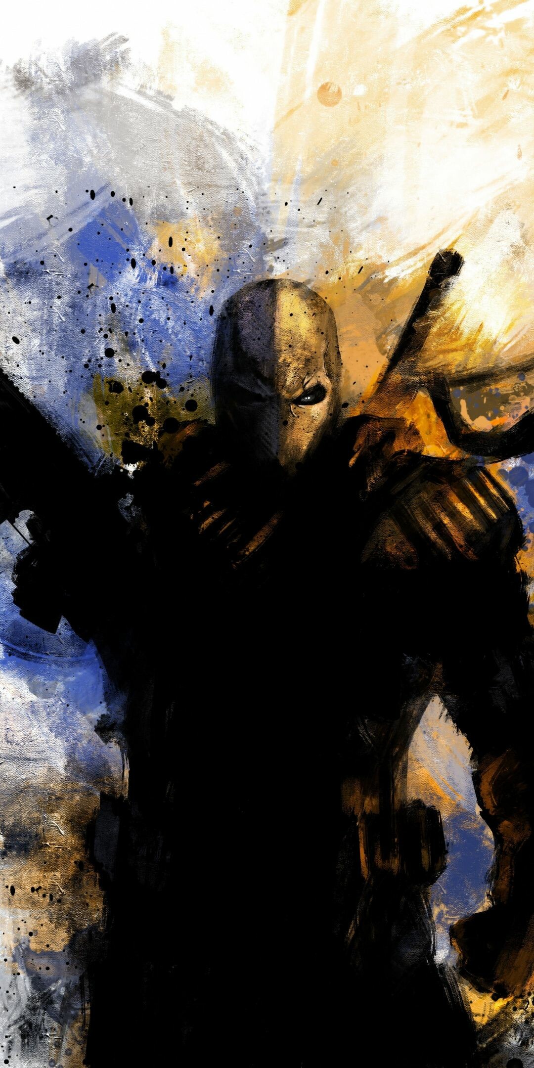 DC Villain, Deathstroke, DC Comics artwork, Superhero wallpaper, 1080x2160 HD Phone