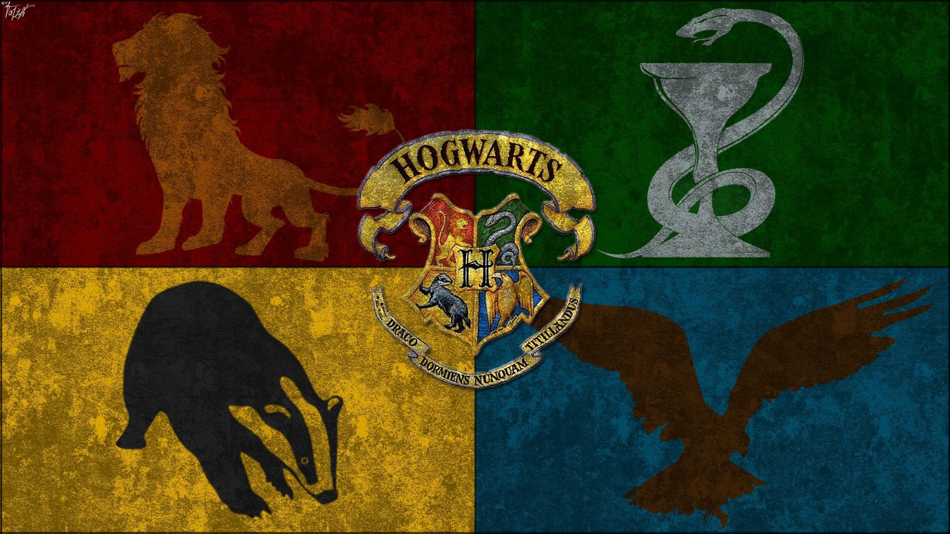 Hogwarts houses, Hogwarts Crest Wallpaper, 1920x1080 Full HD Desktop