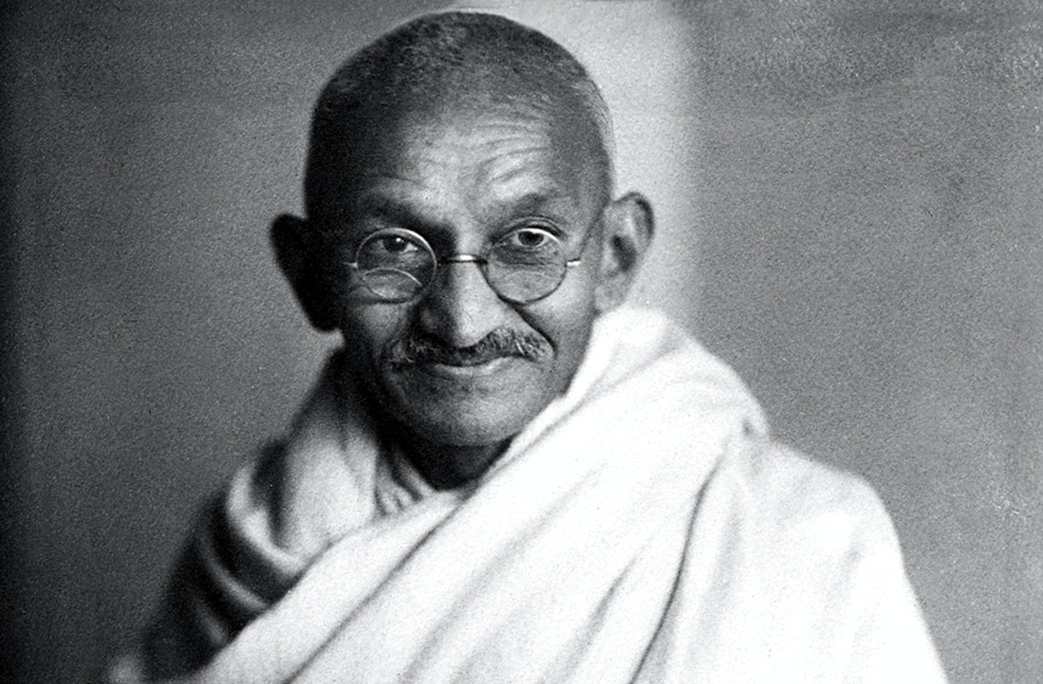 Monochrome, Mahatma Gandhi Wallpaper, 2100x1380 HD Desktop