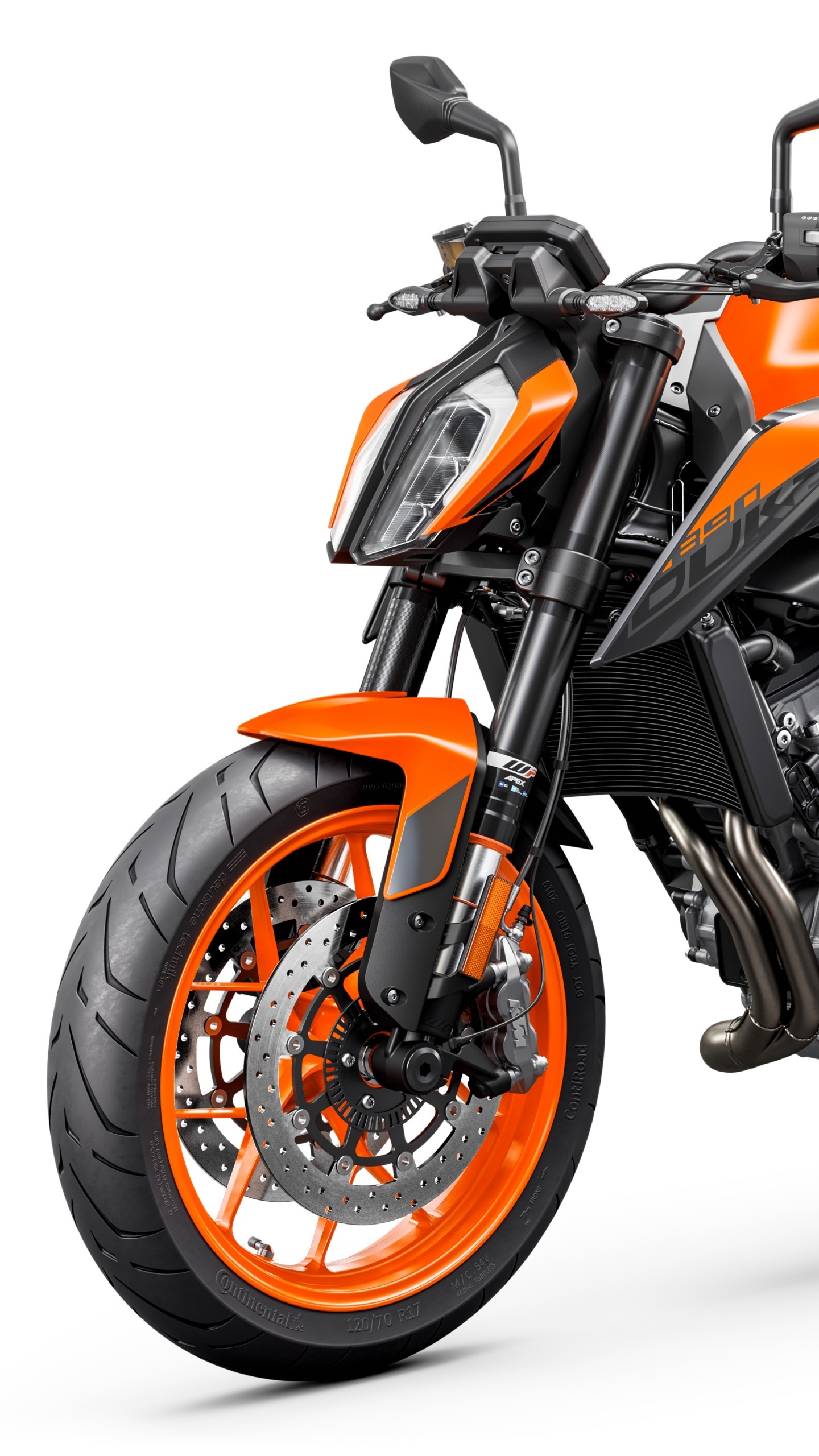 KTM 890 Duke, Wallpaper, White background, Bikes, 1440x2560 HD Phone