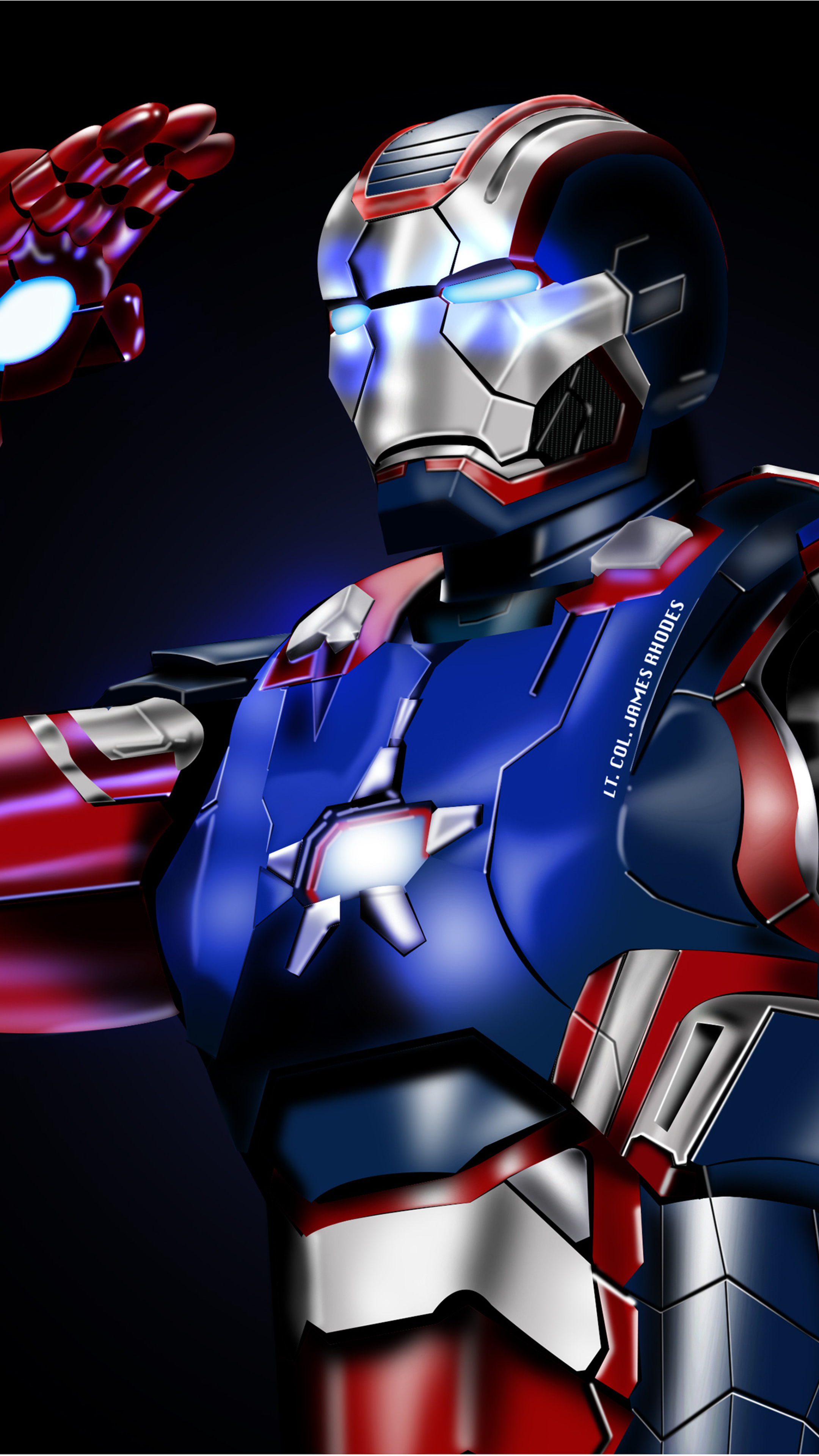 Iron Patriot, American War Machine, Sony Xperia, HD wallpapers, 2160x3840 4K Phone