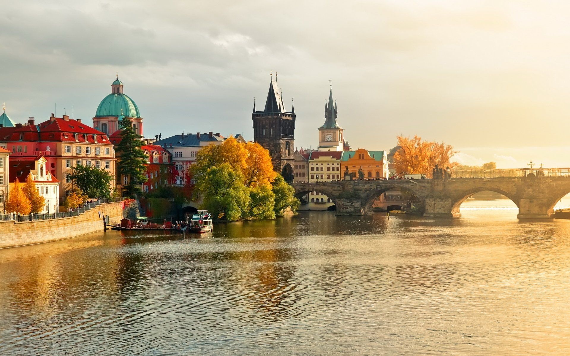 Charles Bridge's allure, Breathtaking wallpapers, Czech Republic's treasure, Top backgrounds, 1920x1200 HD Desktop