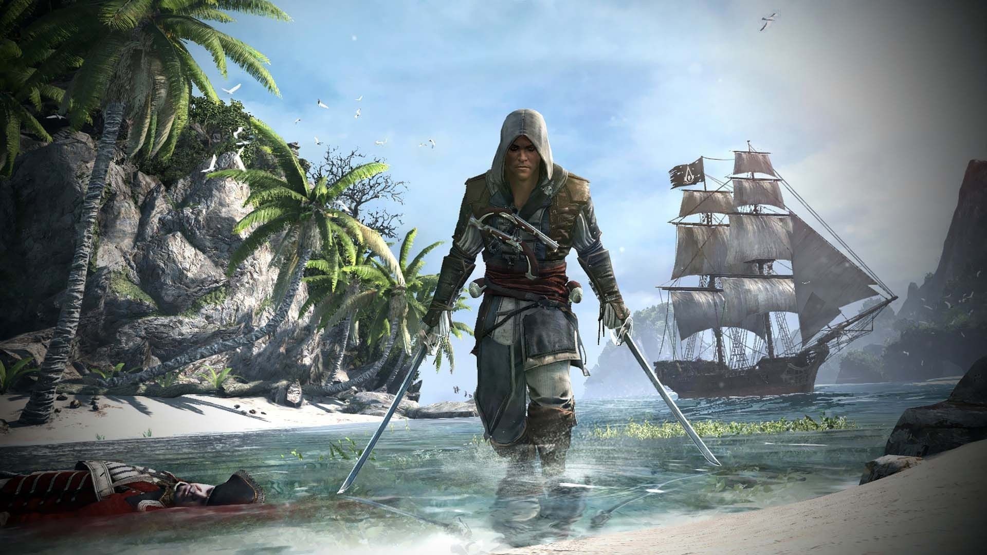 Jackdaw Ship, Assassins Creed Black Flag, Wallpapers, 1920x1080 Full HD Desktop