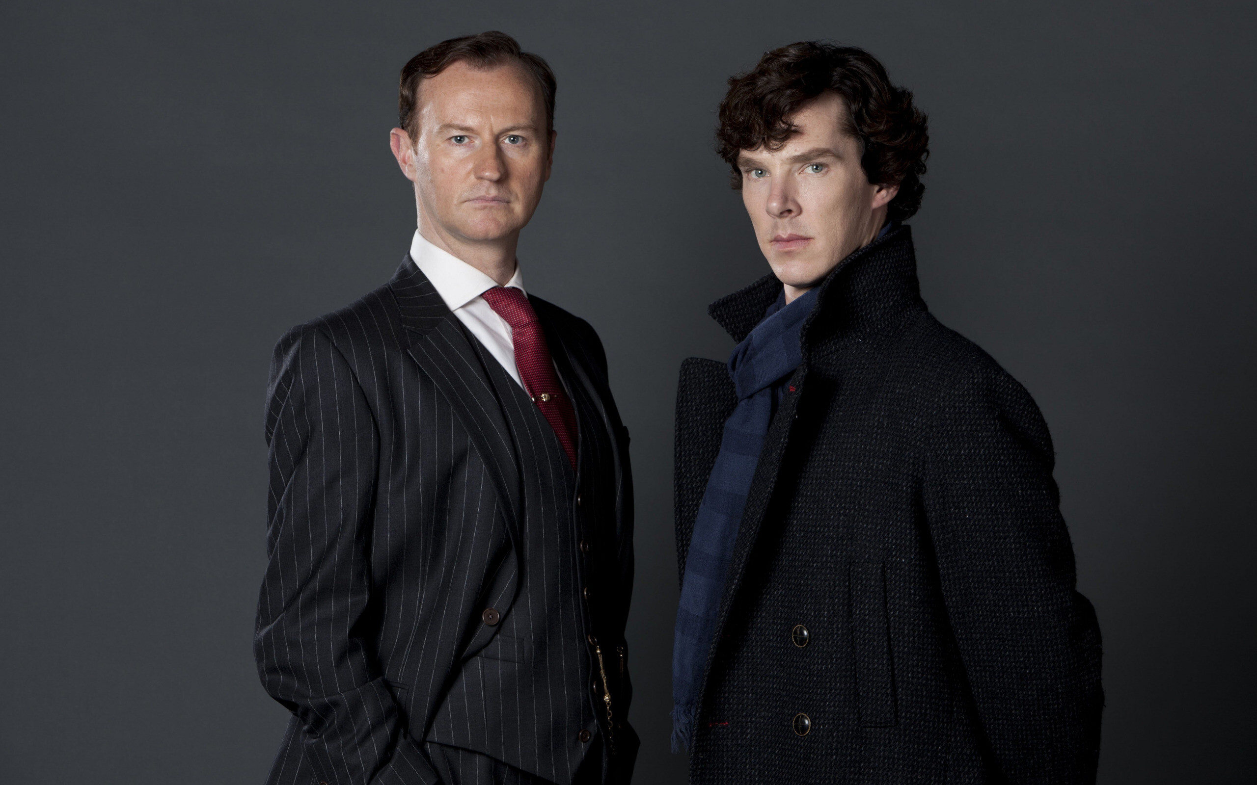 Sherlock Holmes, Benedict Cumberbatch, Mark Gatiss, Mycroft Holmes, 2560x1600 HD Desktop