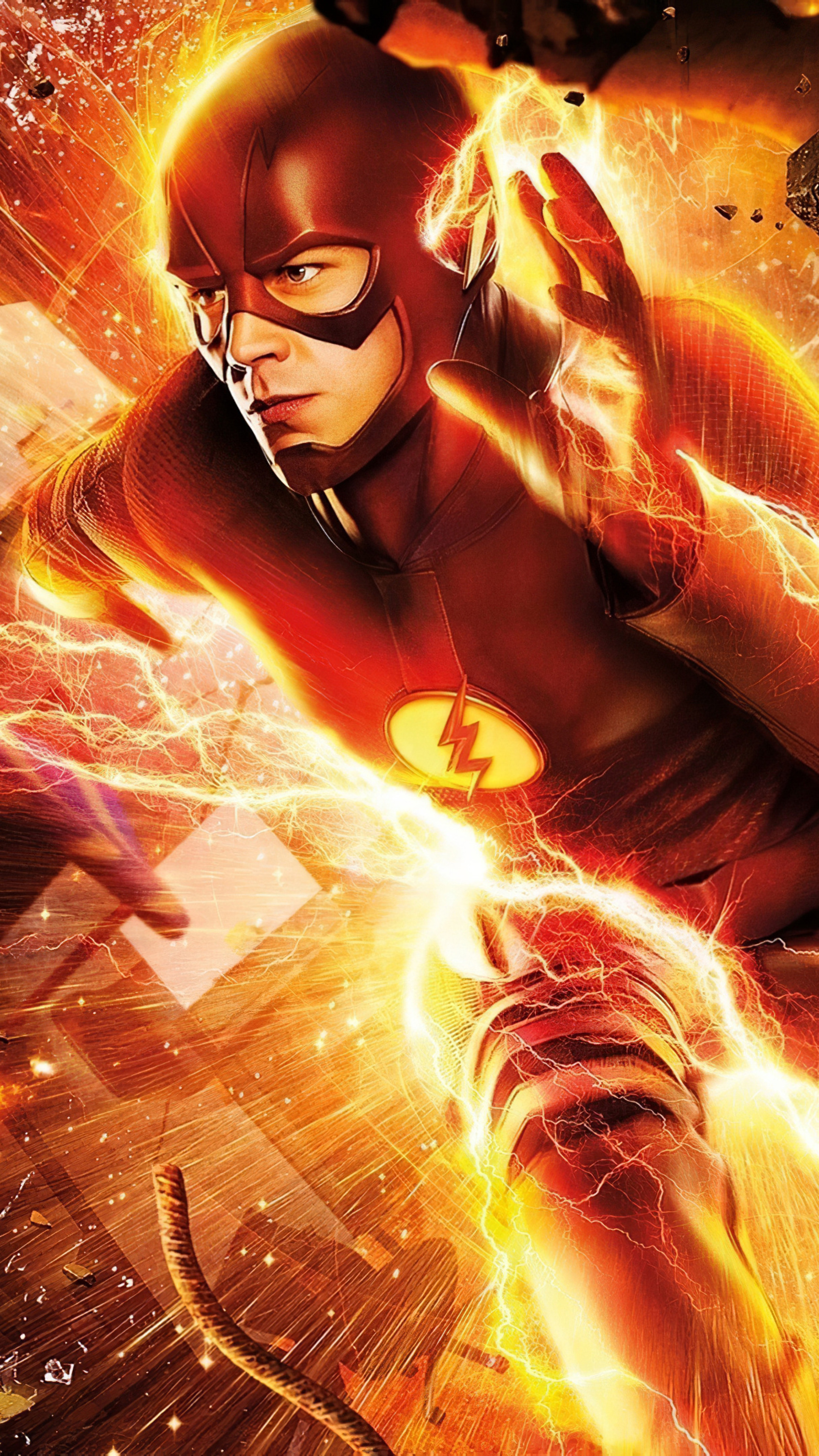 Flash, Super Heroes Wallpaper, 2160x3840 4K Phone