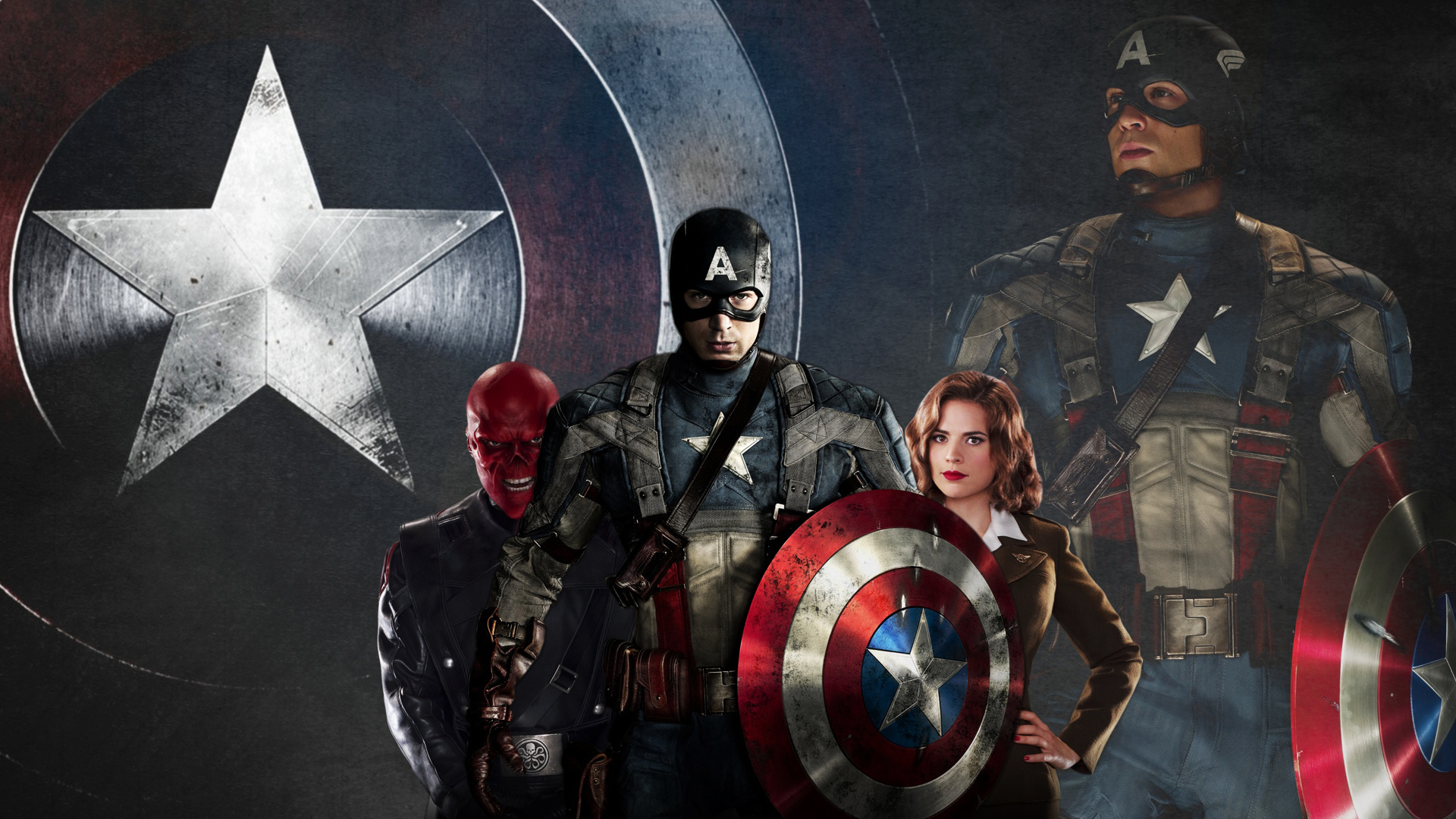 Captain America wallpaper, Superheroic patriot, Avenger's shield, Marvel franchise, 1920x1080 Full HD Desktop