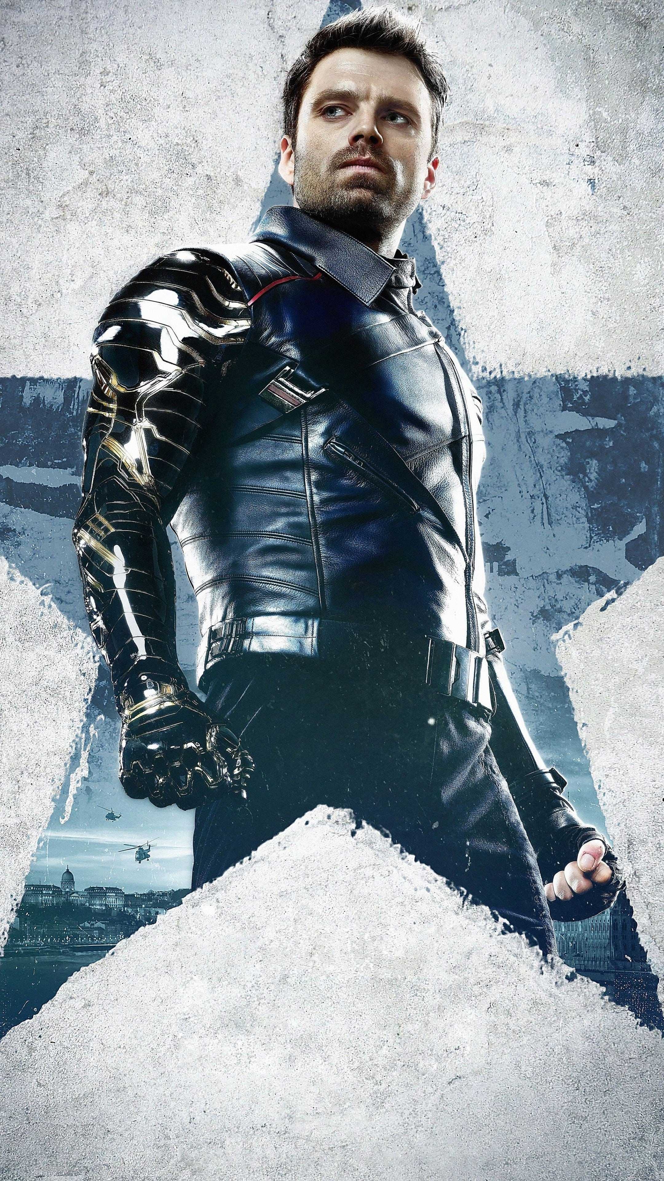 Sebastian Stan, Winter Soldier, Bucky Barnes, Phone, 2160x3840 4K Phone