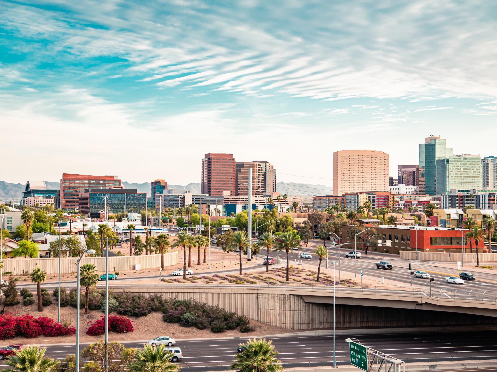 Phoenix Skyline, Road trip destinations, Denver to Phoenix, Travel inspiration, 2050x1540 HD Desktop