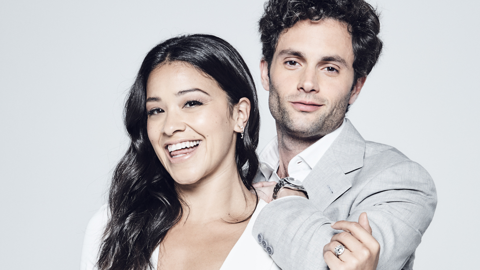 Actors on Actors, Gina Rodriguez and Penn Badgley, Engaging conversation, Variety interview, 1920x1080 Full HD Desktop