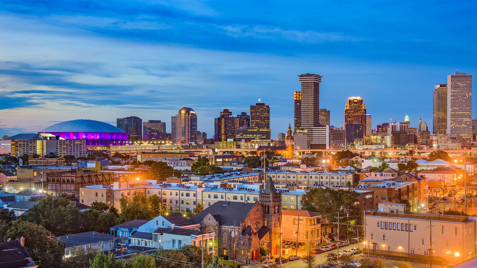 New Orleans skyline, Vibrant cityscape, Photographic wallpapers, 1920x1080 Full HD Desktop