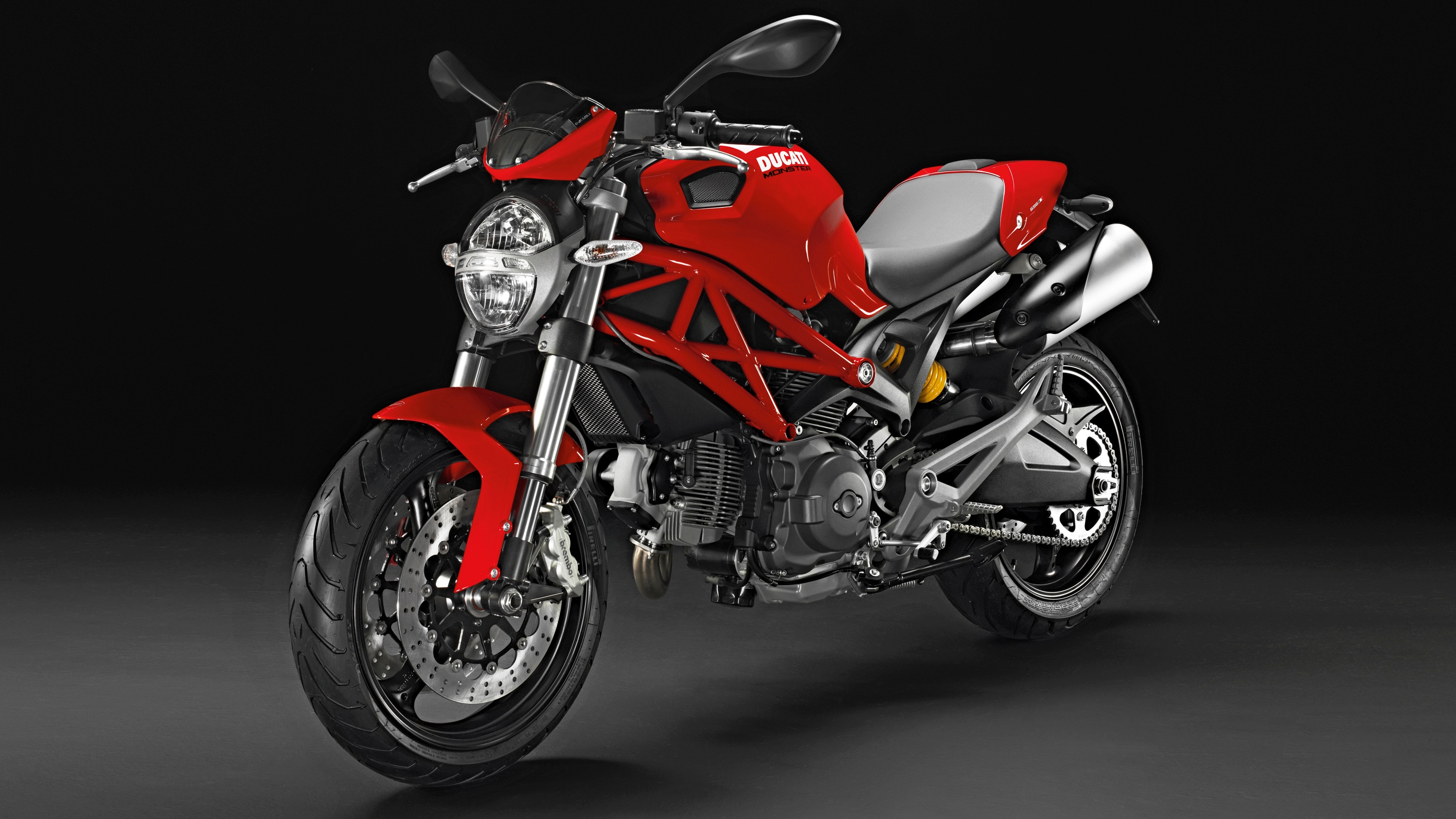 696 Version, Ducati Monster Wallpaper, 3840x2160 4K Desktop