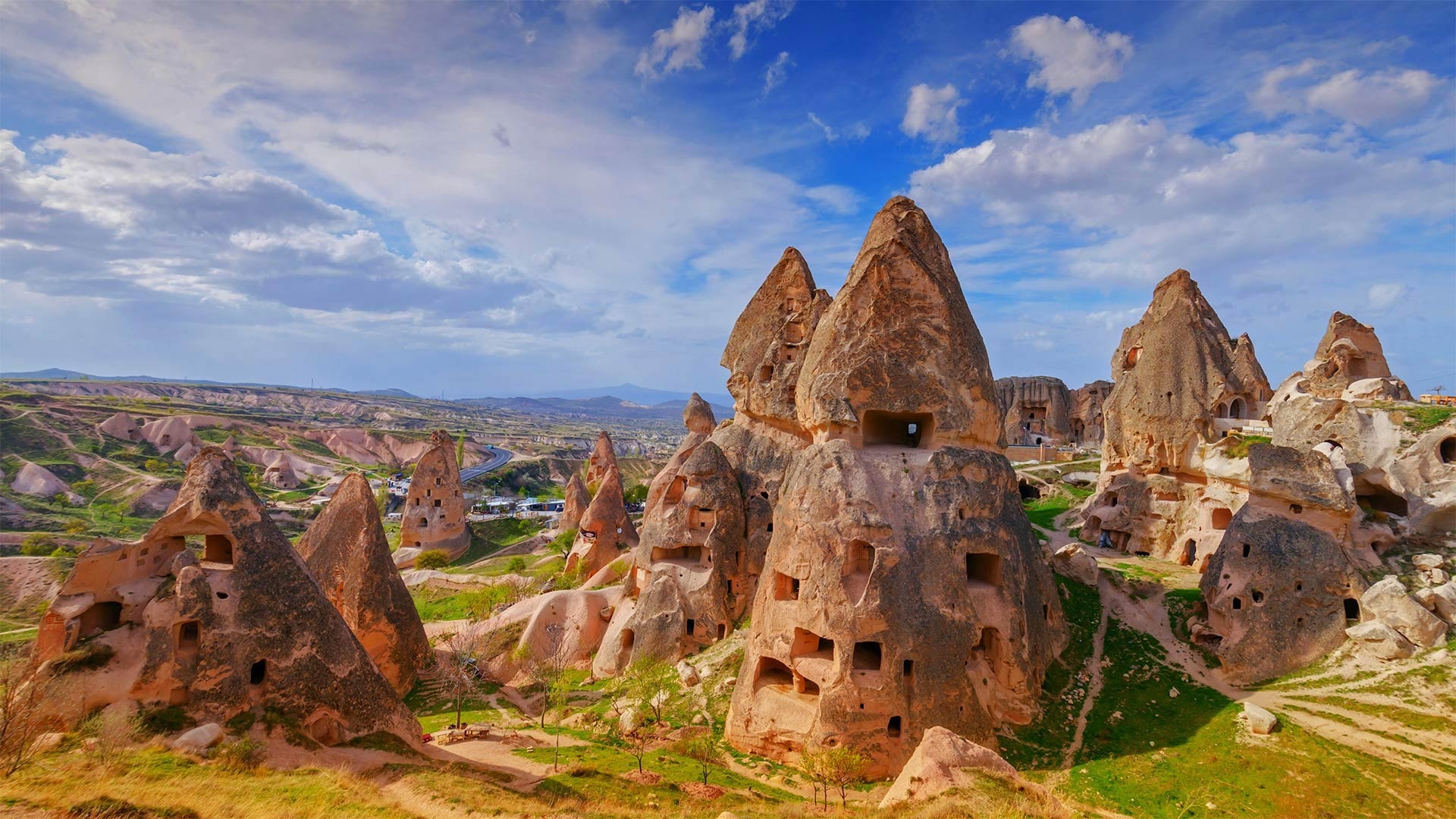 Goreme National Park, Fairy chimneys, Unique rock formations, Bing gallery, 1920x1080 Full HD Desktop