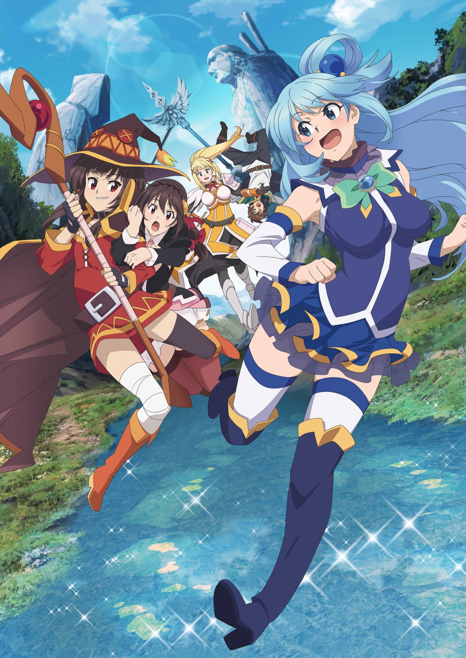 KonoSuba, God's Blessing, Wonderful World, Odex, 1820x2560 HD Phone