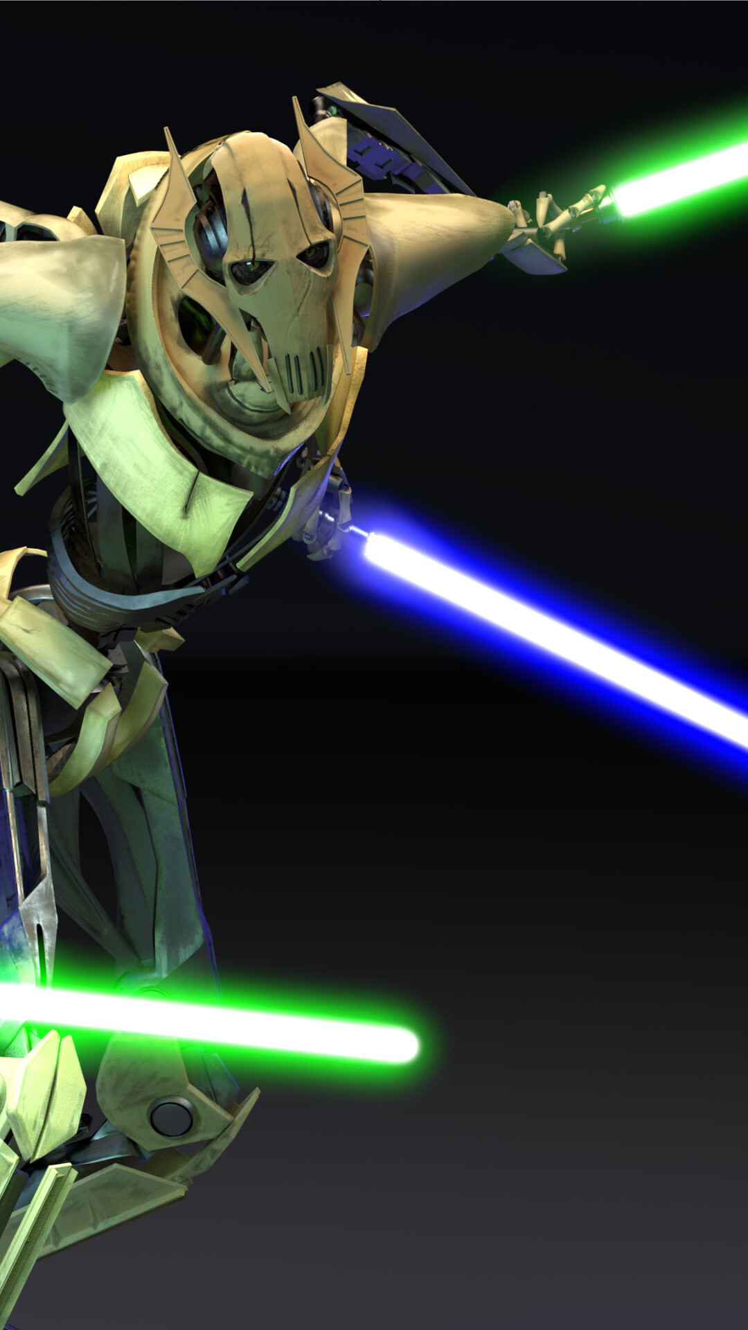 General Grievous, Star Wars character, Iconic villain, Dark side warrior, 1080x1920 Full HD Phone