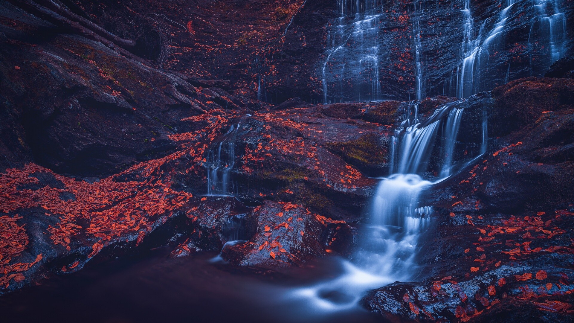 Moss Glen, Waterfalls Wallpaper, 1920x1080 Full HD Desktop