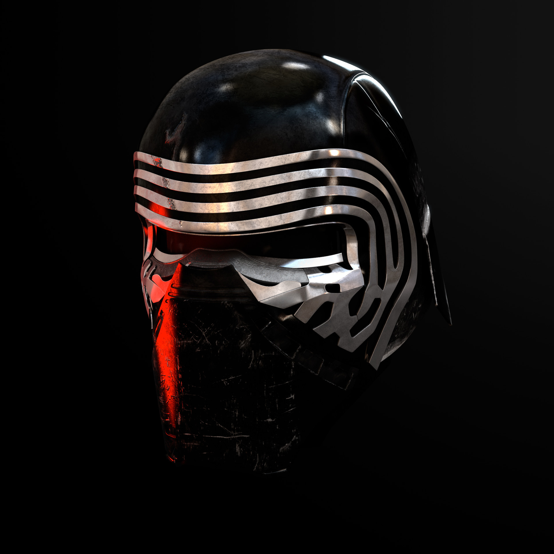 Kylo Ren Mask, Symbol of power, Supreme Leader's enforcer, Masked villainy, 1920x1920 HD Phone