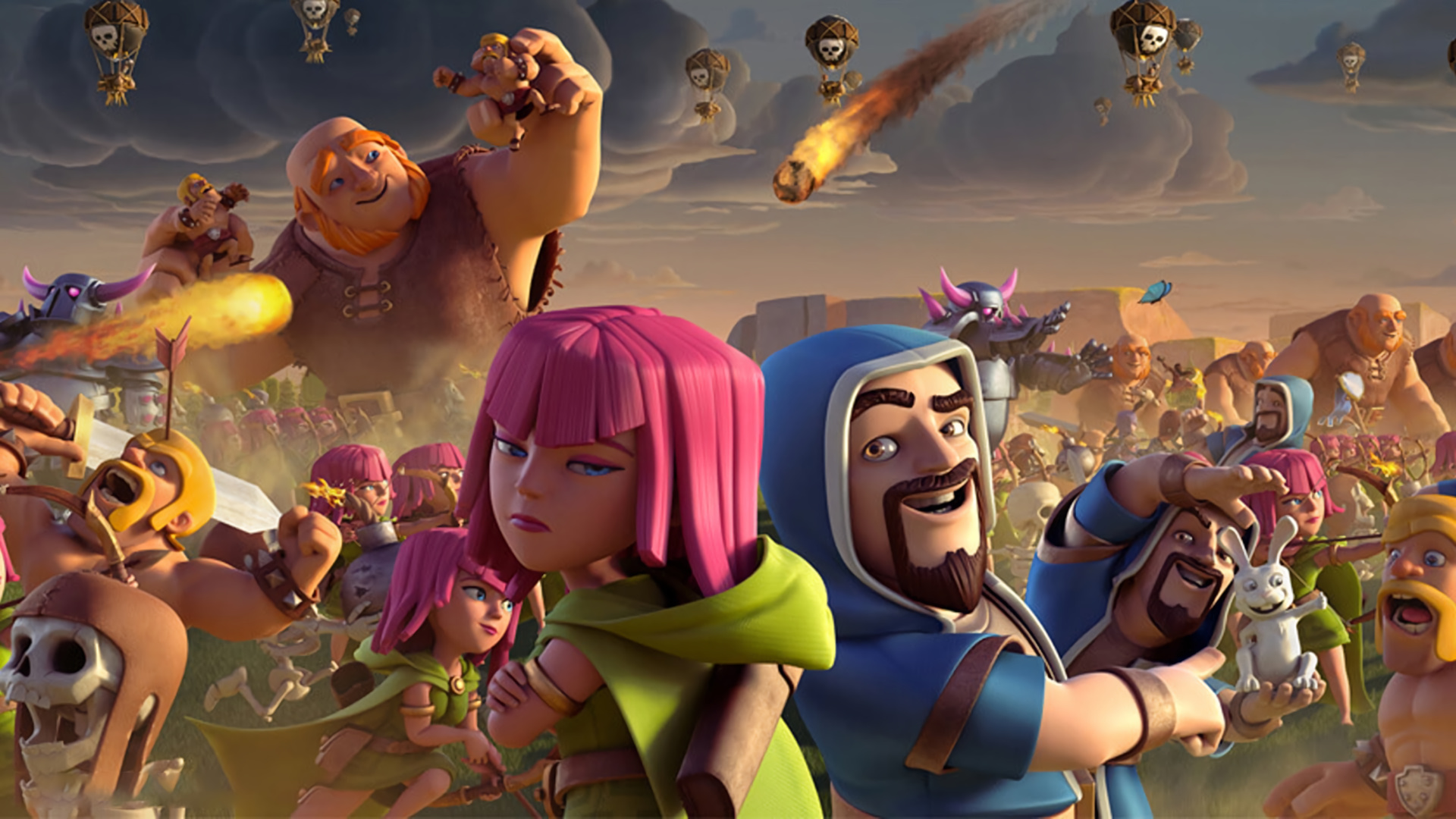 Clash of Clans, Gaming excitement, Strategy battles, Clan warfare, 1920x1080 Full HD Desktop