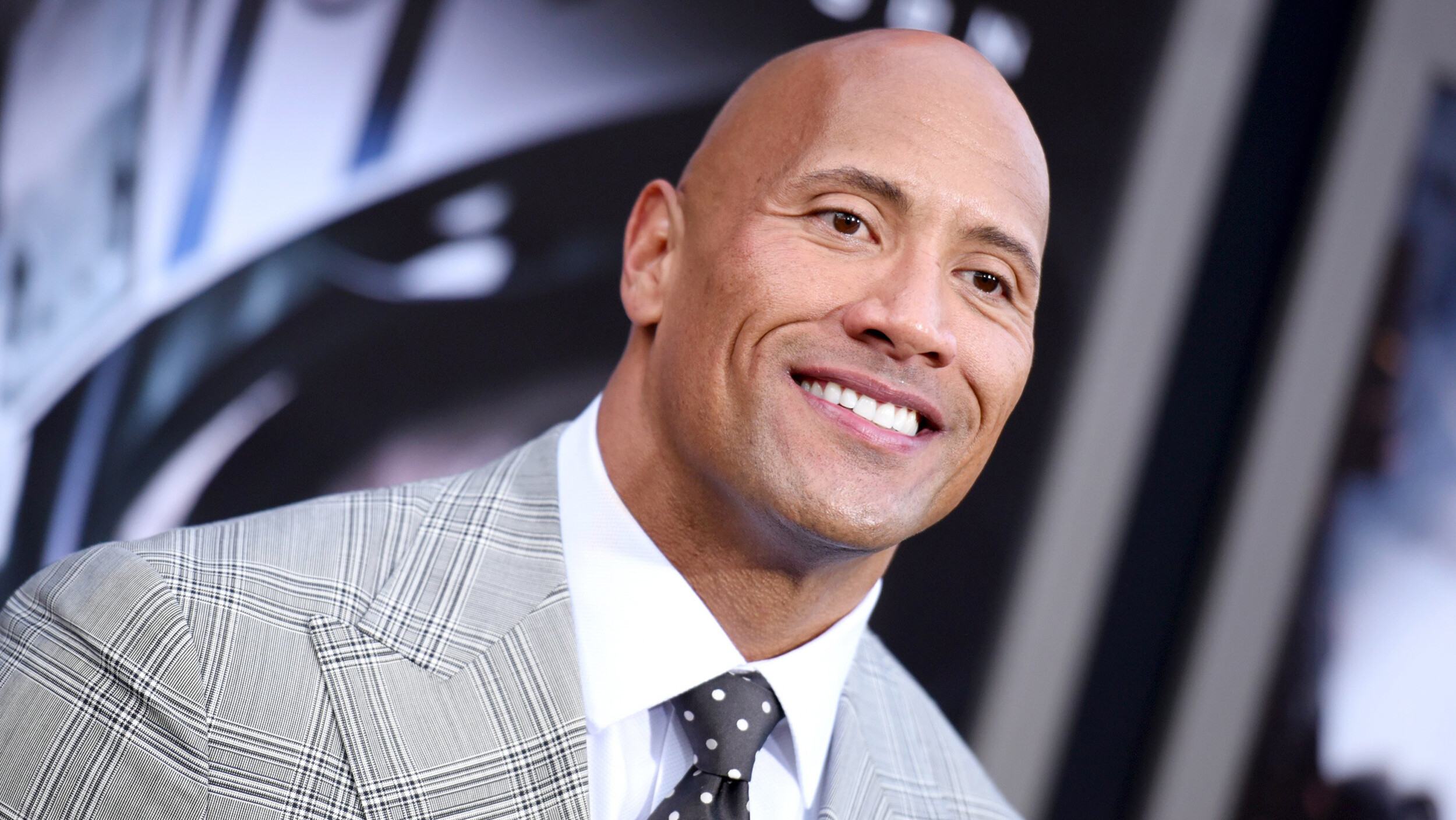 Dwayne Johnson HD wallpaper, Striking visuals, Hollywood superstar, Iconic presence, 2500x1410 HD Desktop