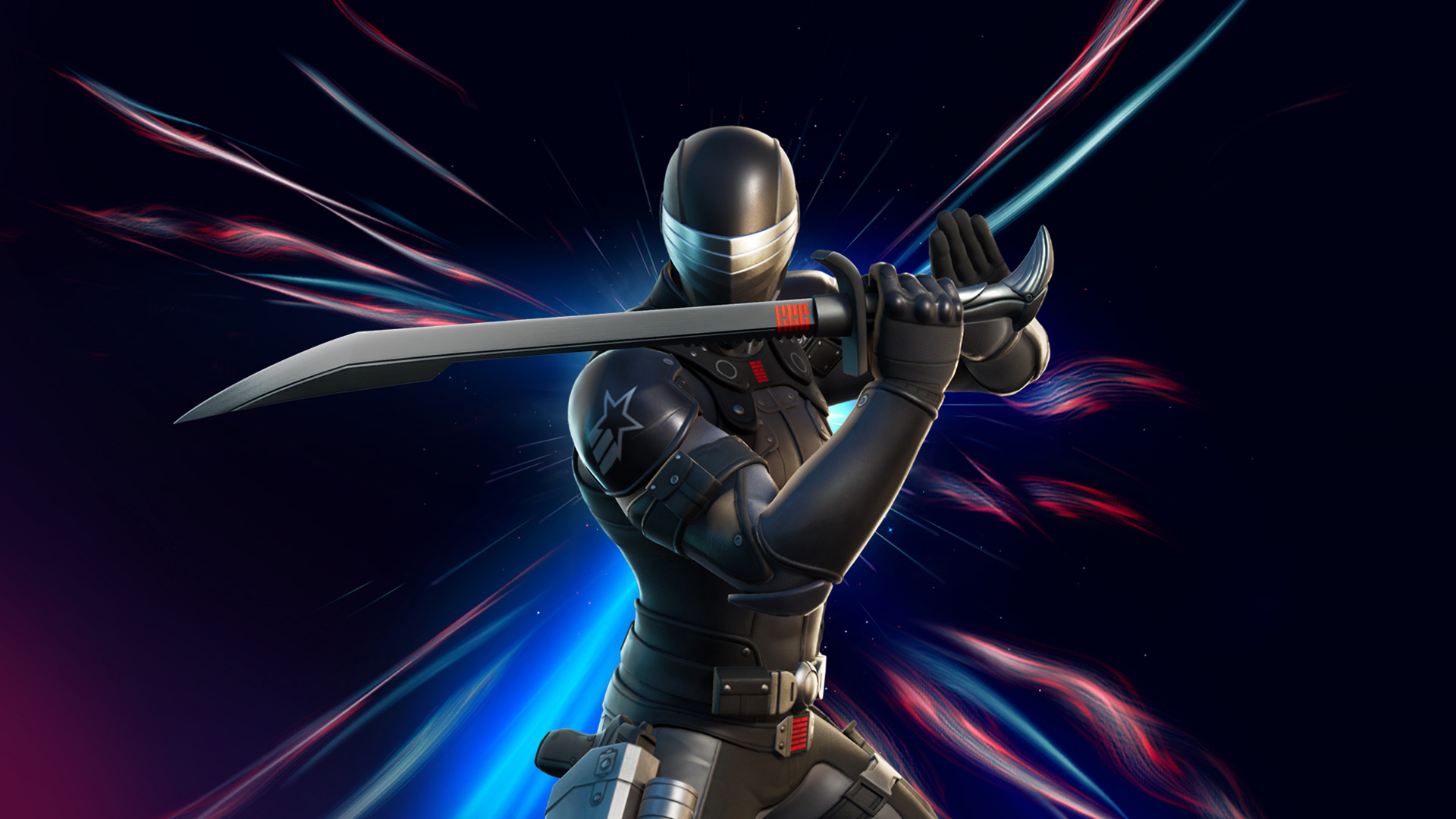 Snake Eyes outfit, Fortnite cosmetics, 1920x1080 Full HD Desktop