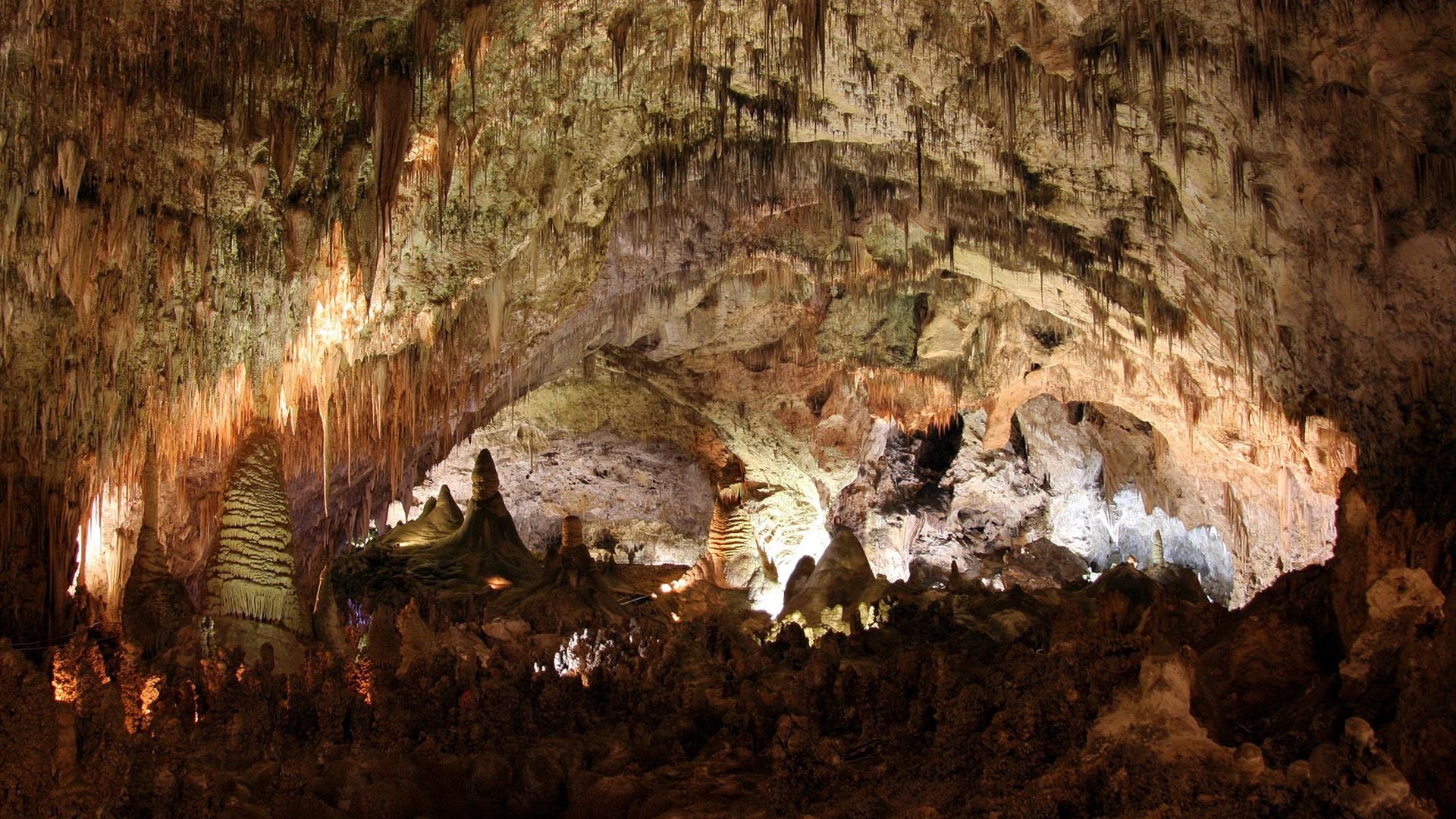 Carlsbad Caverns, National Park, New Mexico, Unique landscape, 1920x1080 Full HD Desktop