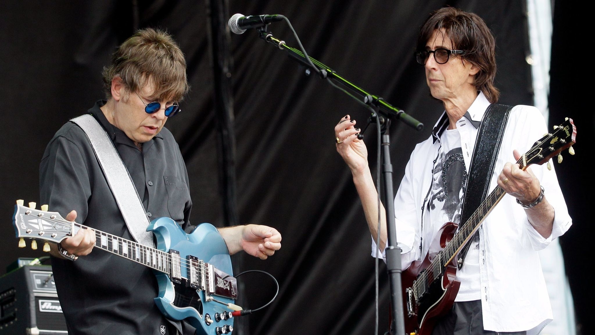 Elliot Easton and  Ric Ocasek, The Cars (Band) Wallpaper, 2050x1160 HD Desktop