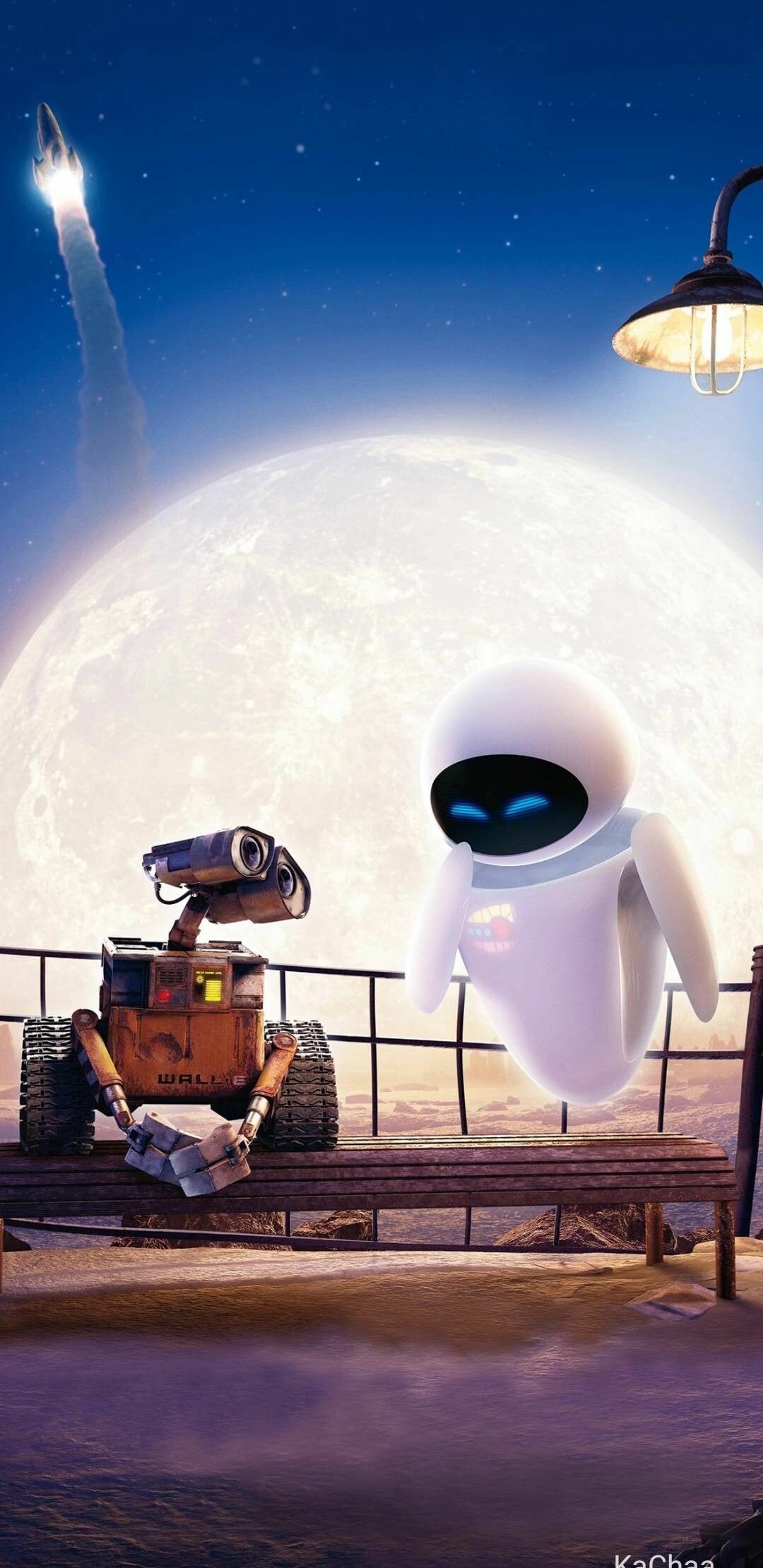 WALLE, Robot companion, Space adventure, Technology wallpaper, 1080x2220 HD Phone