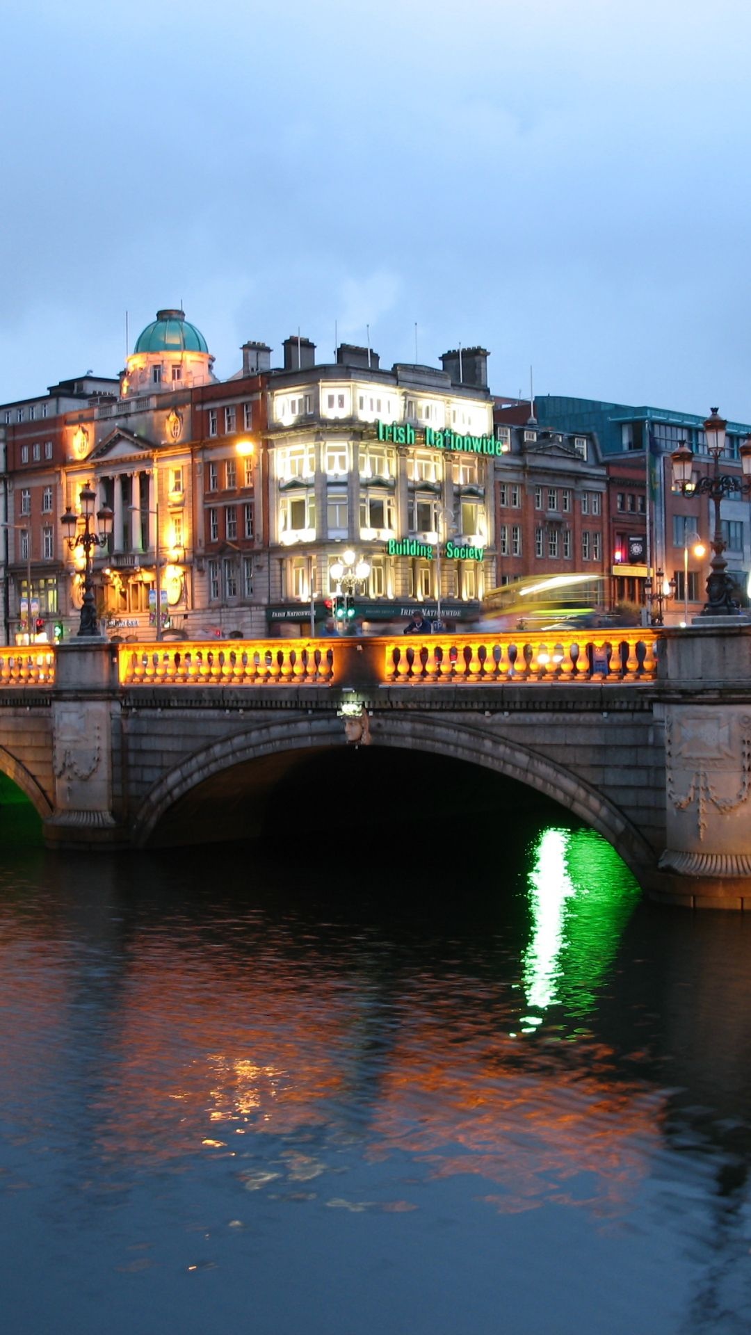 O'Connell Bridge, Dublin Wallpaper, 1080x1920 Full HD Phone