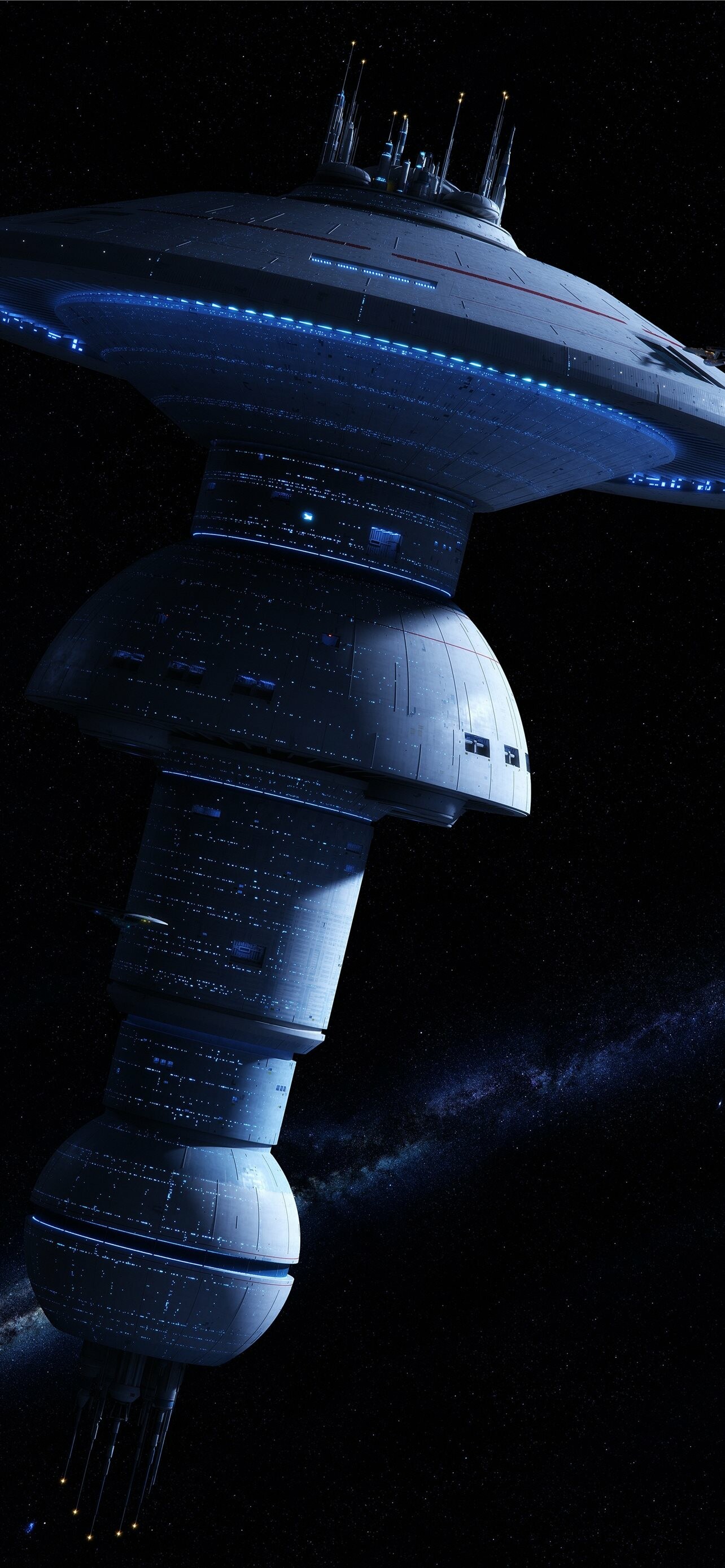 Star Trek, Space Stations Wallpaper, 1290x2780 HD Phone