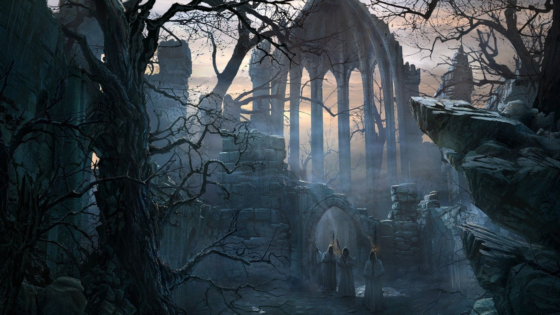 Gothic Art, Dark gothic wallpapers, Mysterious themes, Artistic brilliance, 1920x1080 Full HD Desktop