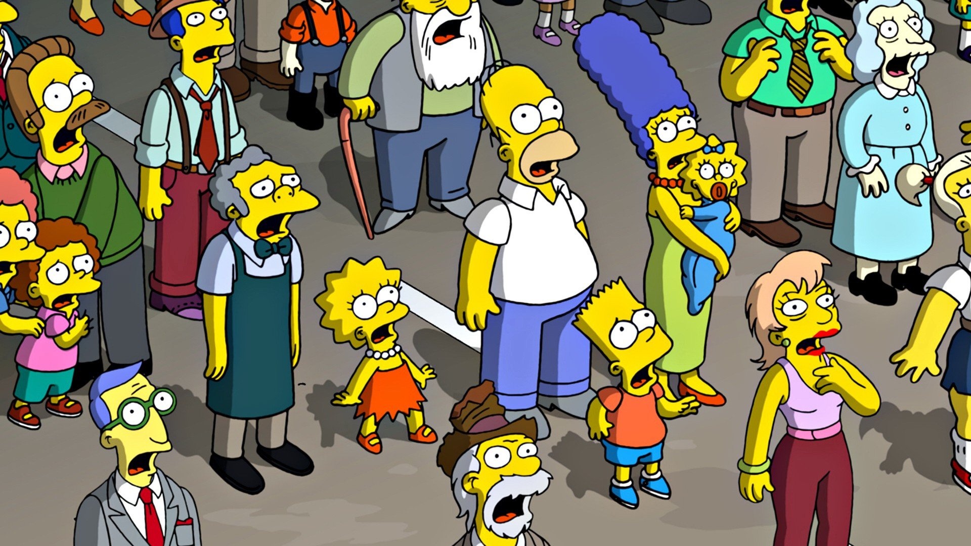 Homer Simpson, The Simpsons, Bart Simpson, Lisa Simpson, 1920x1080 Full HD Desktop