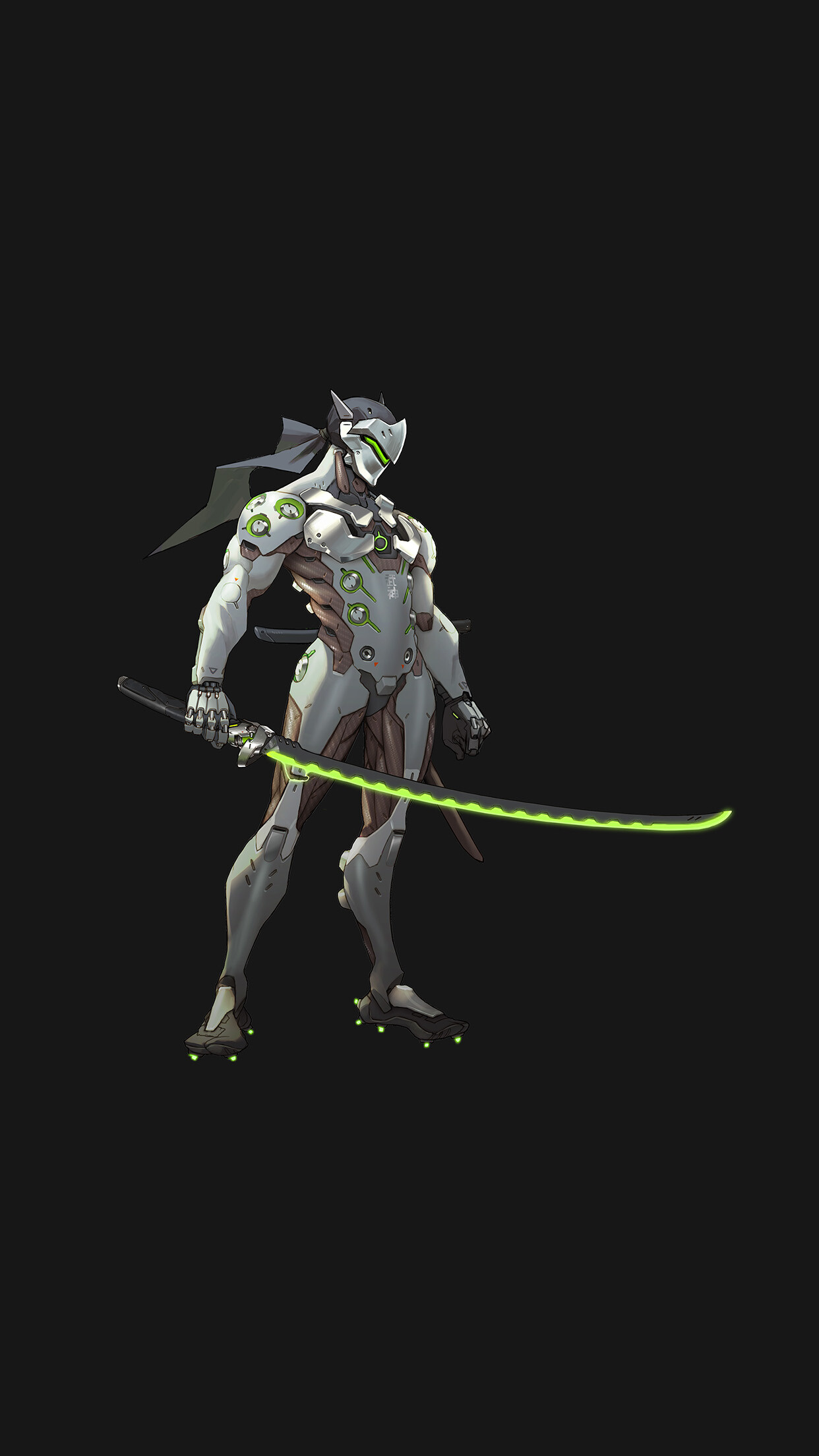 Genji dark art, Game illustration, HD wallpaper, 1250x2210 HD Phone