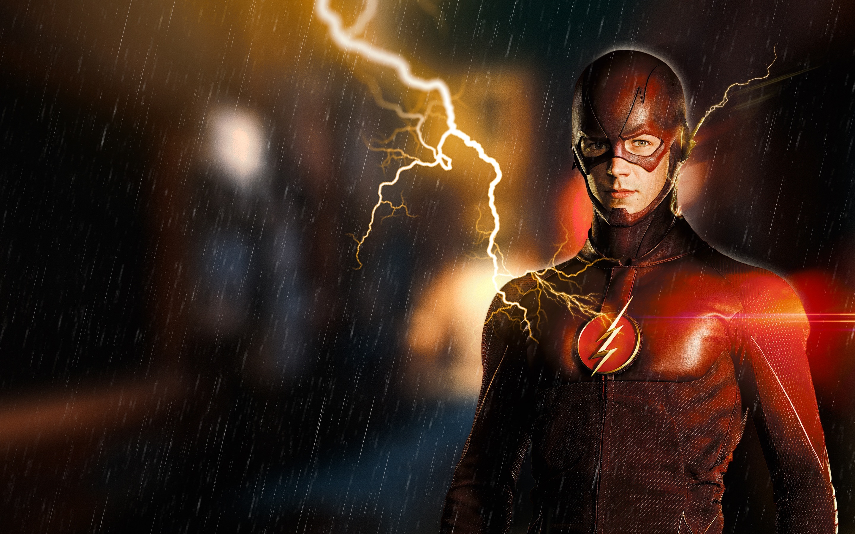 Grant Gustin, The Flash, DC comics, Superheroes, 2880x1800 HD Desktop