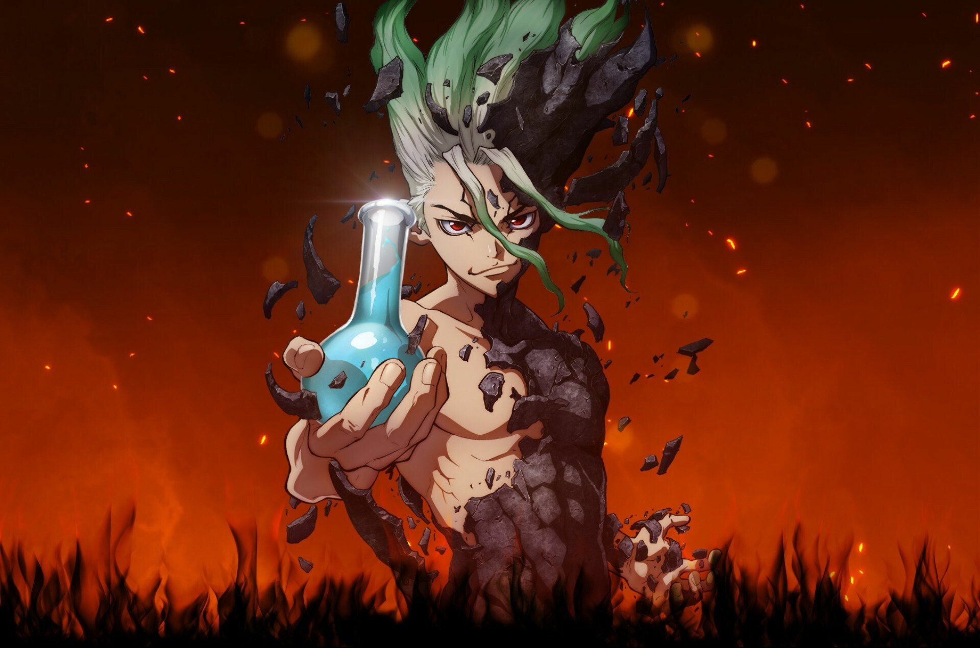 Dr. STONE, Anime series, Desktop wallpapers, Backgrounds, 1920x1270 HD Desktop