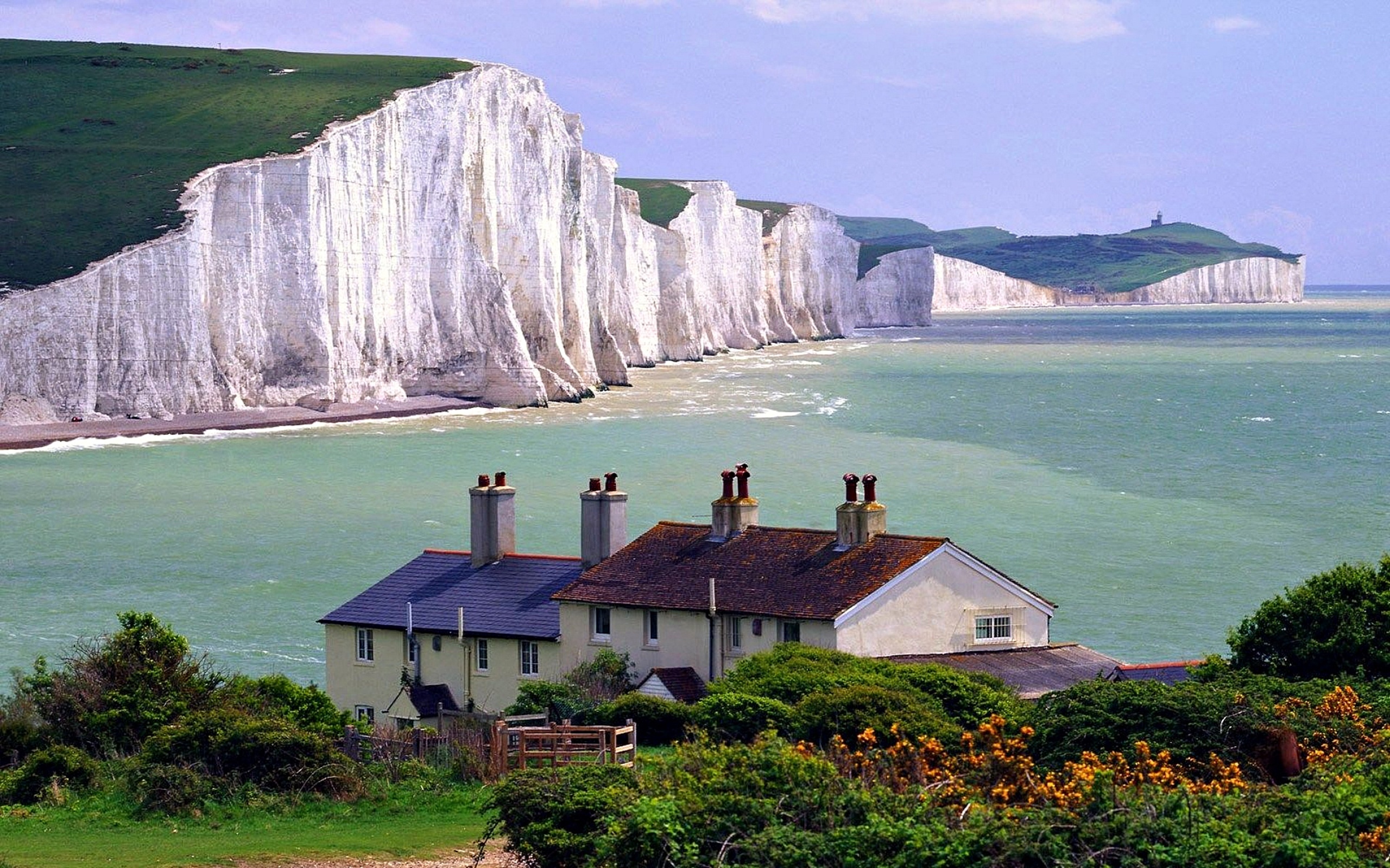 White Cliffs of Dover, Wallpapers, Wide view, Desktop backgrounds, 2560x1600 HD Desktop