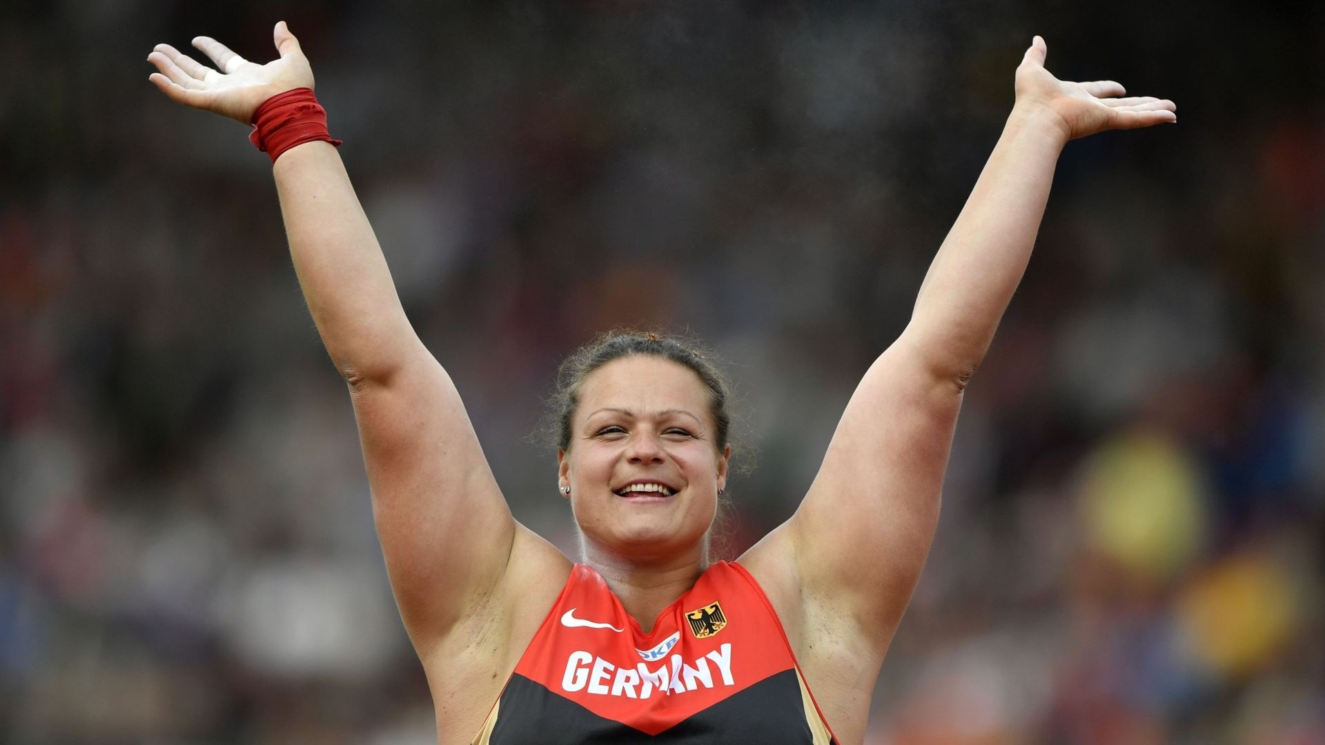 Christina Schwanitz, European shot put champion, 1920x1080 Full HD Desktop