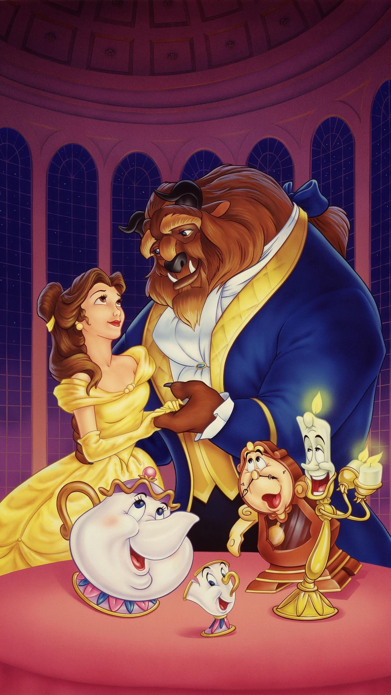 Main characters, Belle (Disney) Wallpaper, 1540x2740 HD Phone