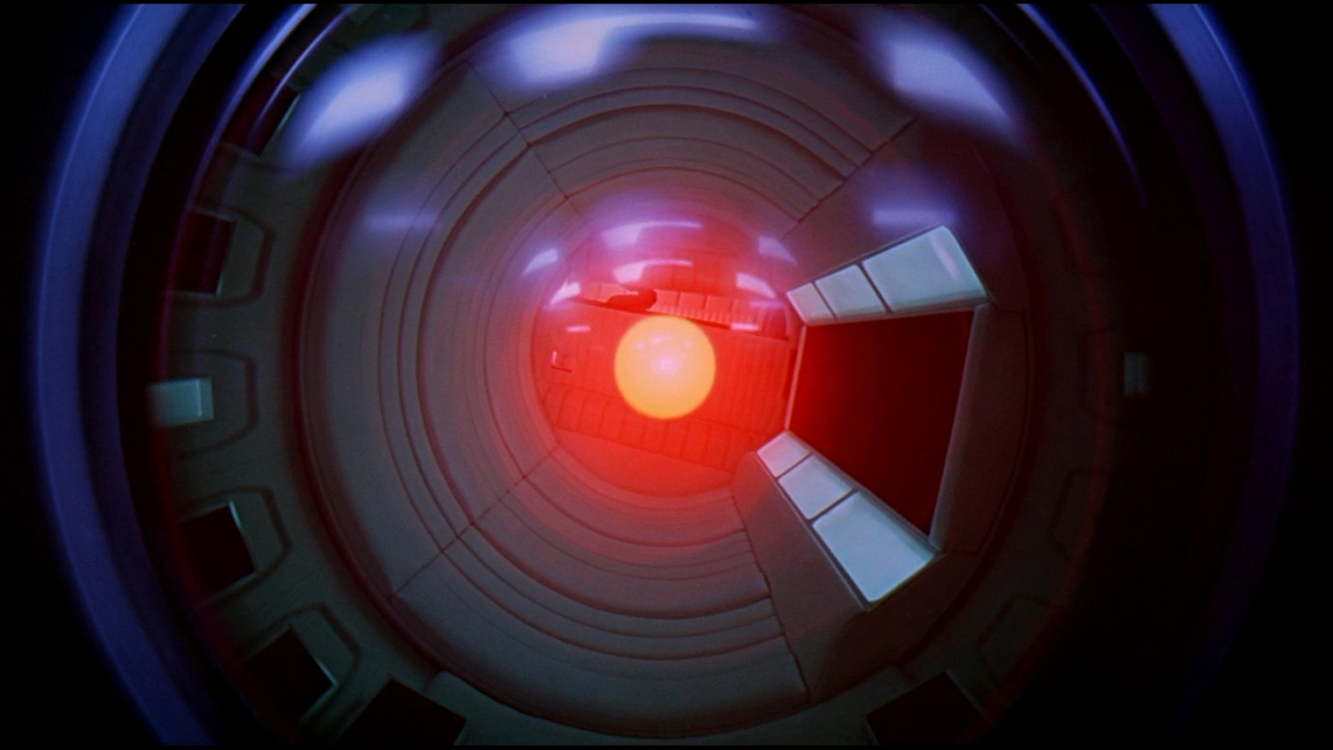 HAL 9000 wallpaper, Enigmatic presence, Intense gaze, Sci-fi classic, 1920x1080 Full HD Desktop