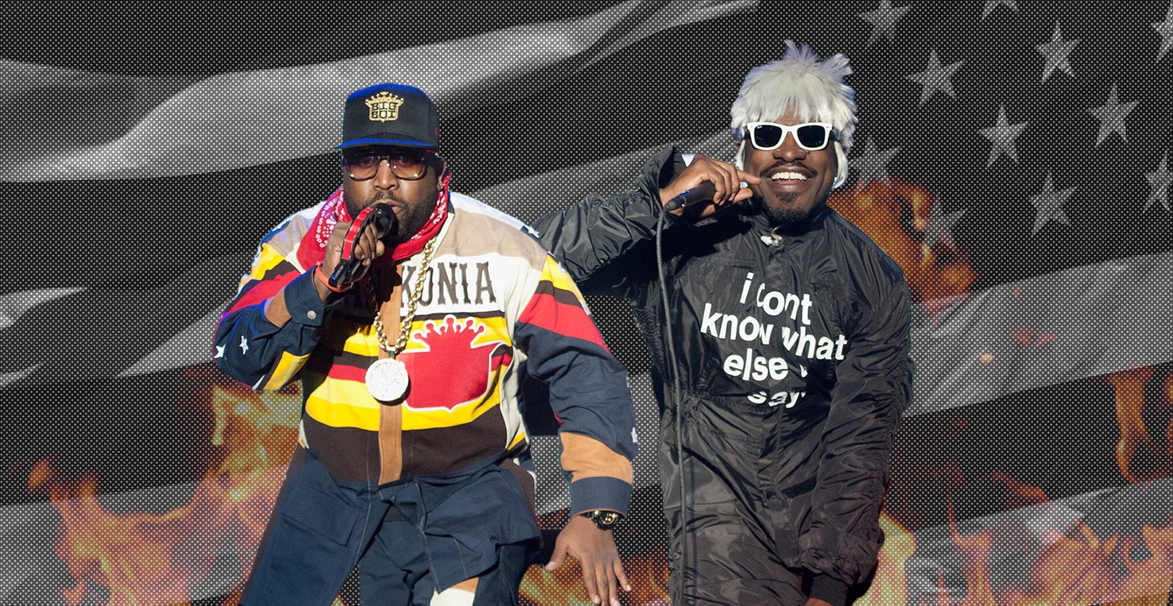 OutKast, Music group, 911 song, War cry, 2400x1240 HD Desktop