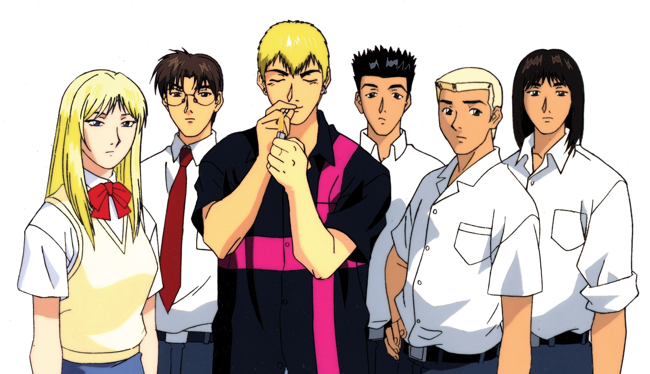 Eikichi Onizuka, Iconic anime character, Memorable series, Unique design, 2260x1300 HD Desktop