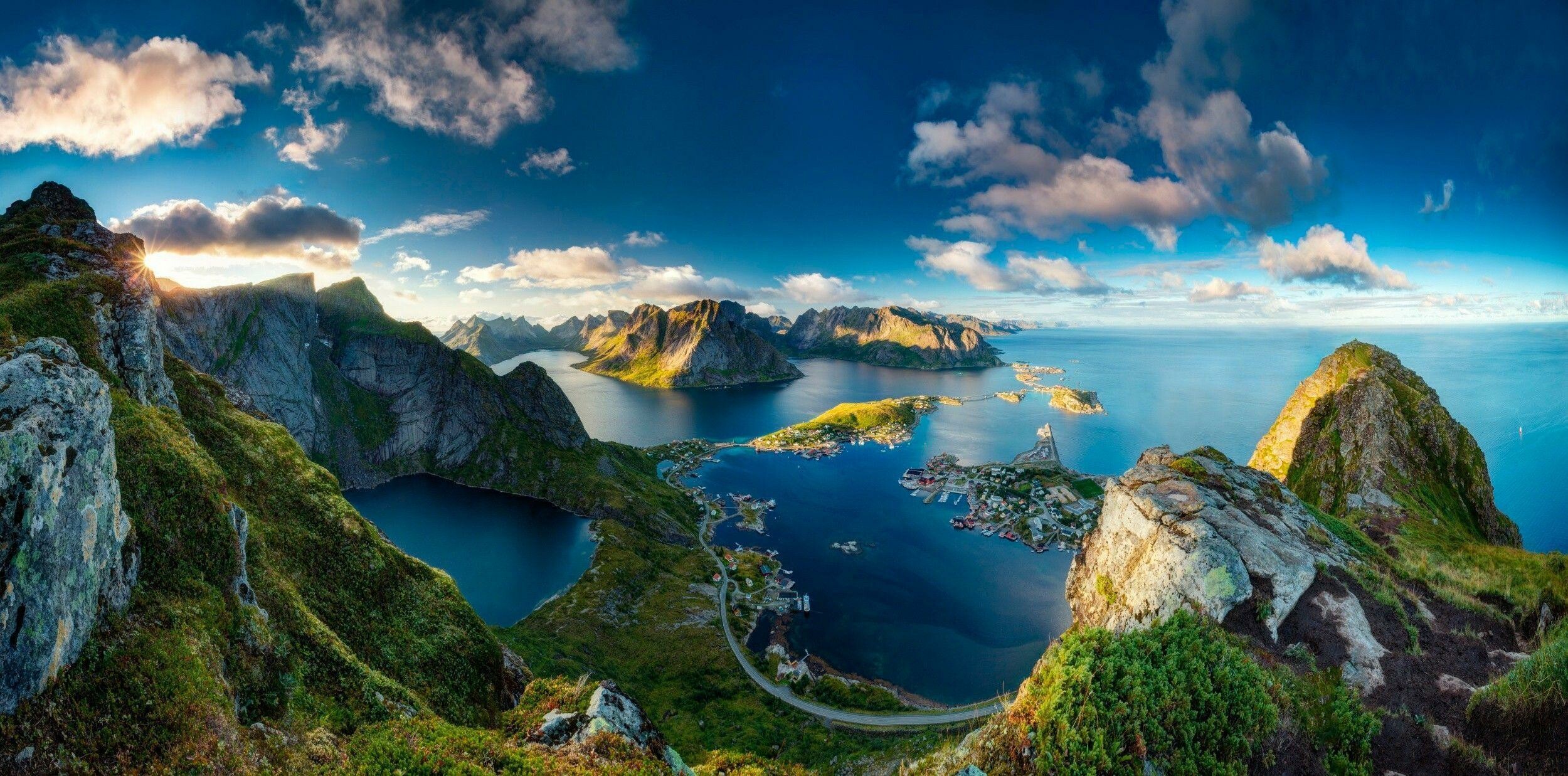 Norway travels, Norwegian landscapes, Stunning fjords, Majestic mountains, 2500x1240 Dual Screen Desktop