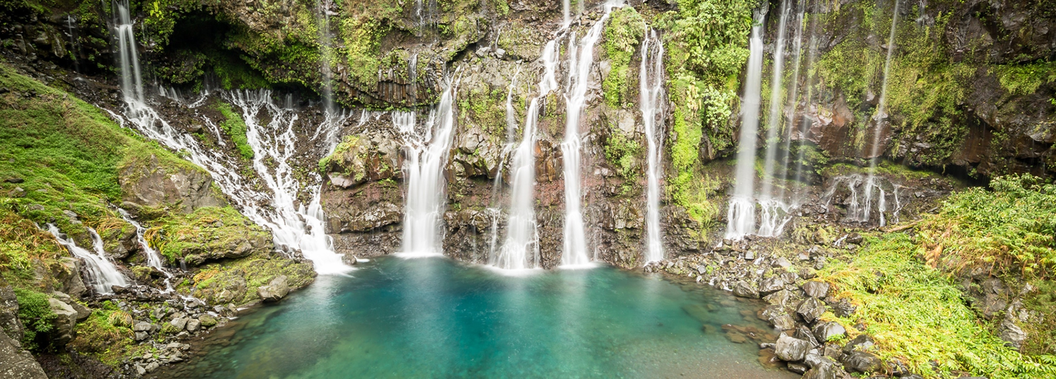 Reunion Island, Natures mightiest forces, BBC Earth, Island wonders, 3450x1240 Dual Screen Desktop