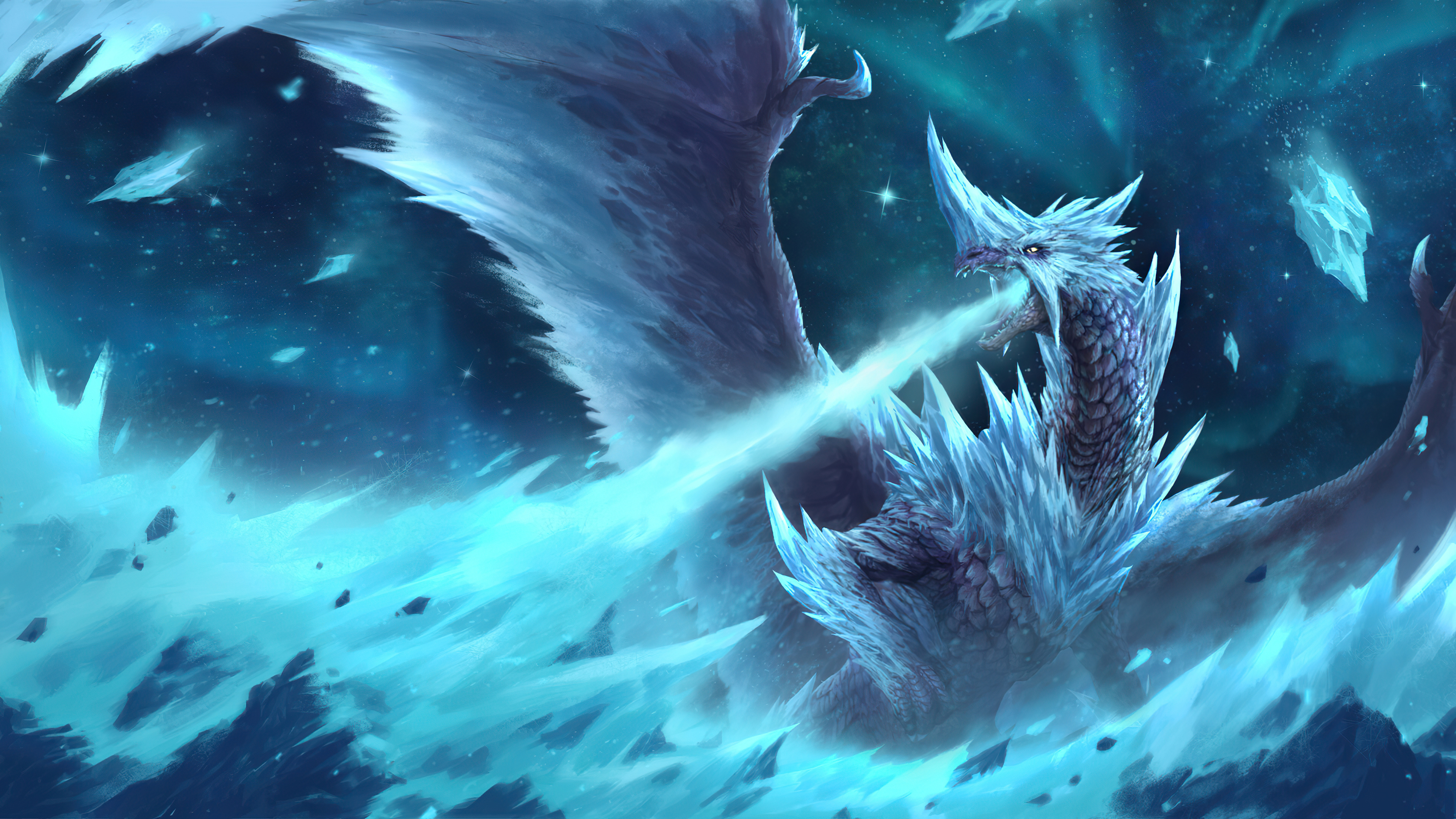 Velkhana, Ice Dragon Wallpaper, 3840x2160 4K Desktop