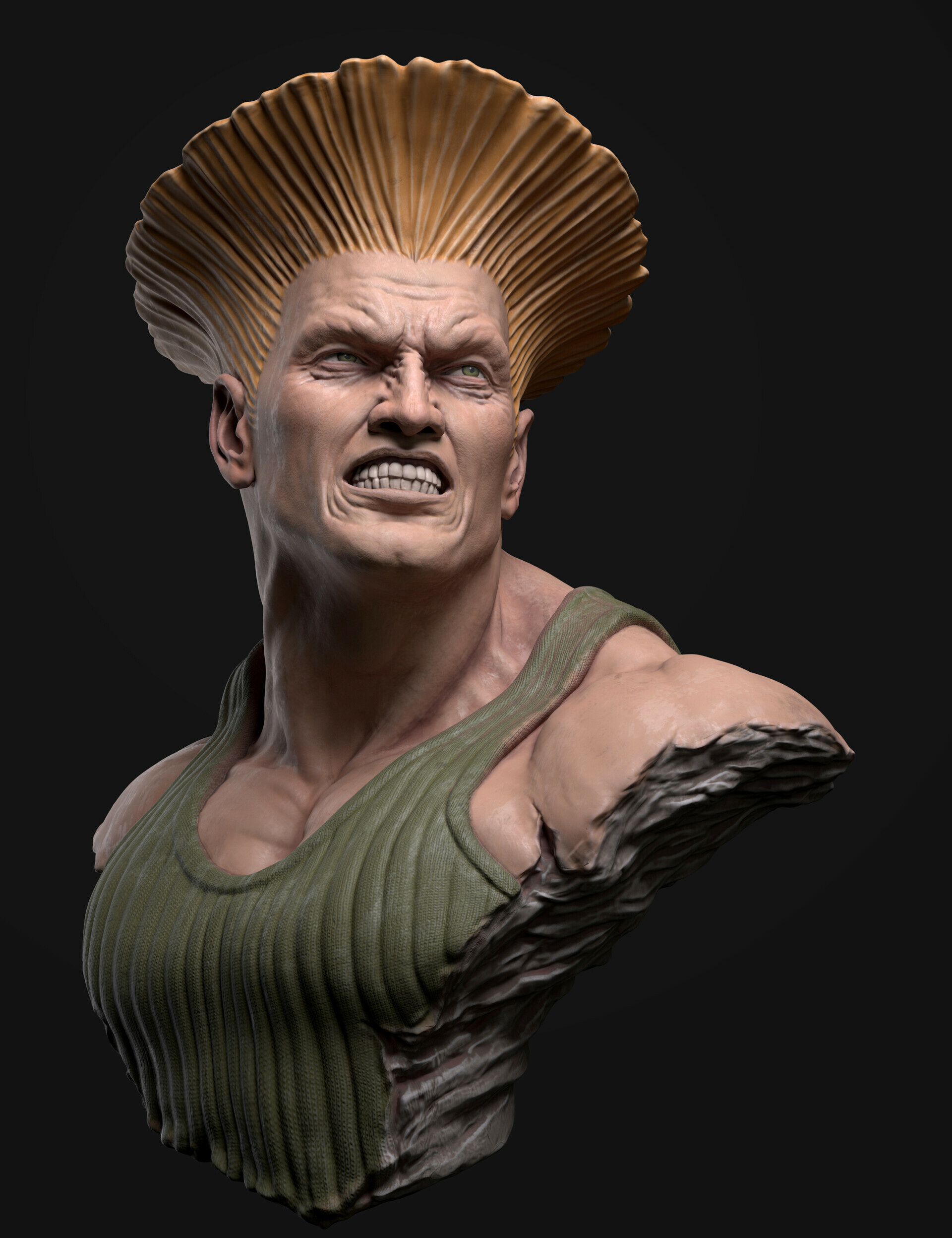 Bust, Guile Wallpaper, 1920x2500 HD Phone