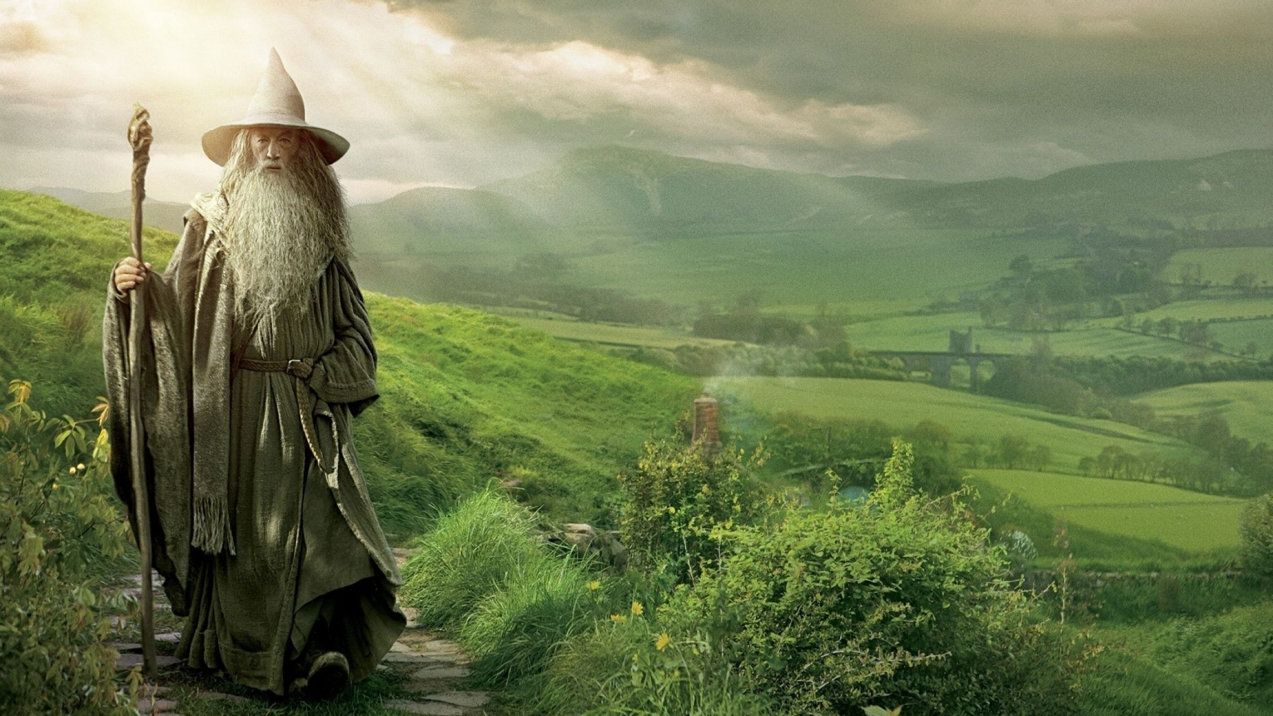 The Hobbit: An Unexpected Journey, Gandalf the White Wallpaper, 2560x1440 HD Desktop